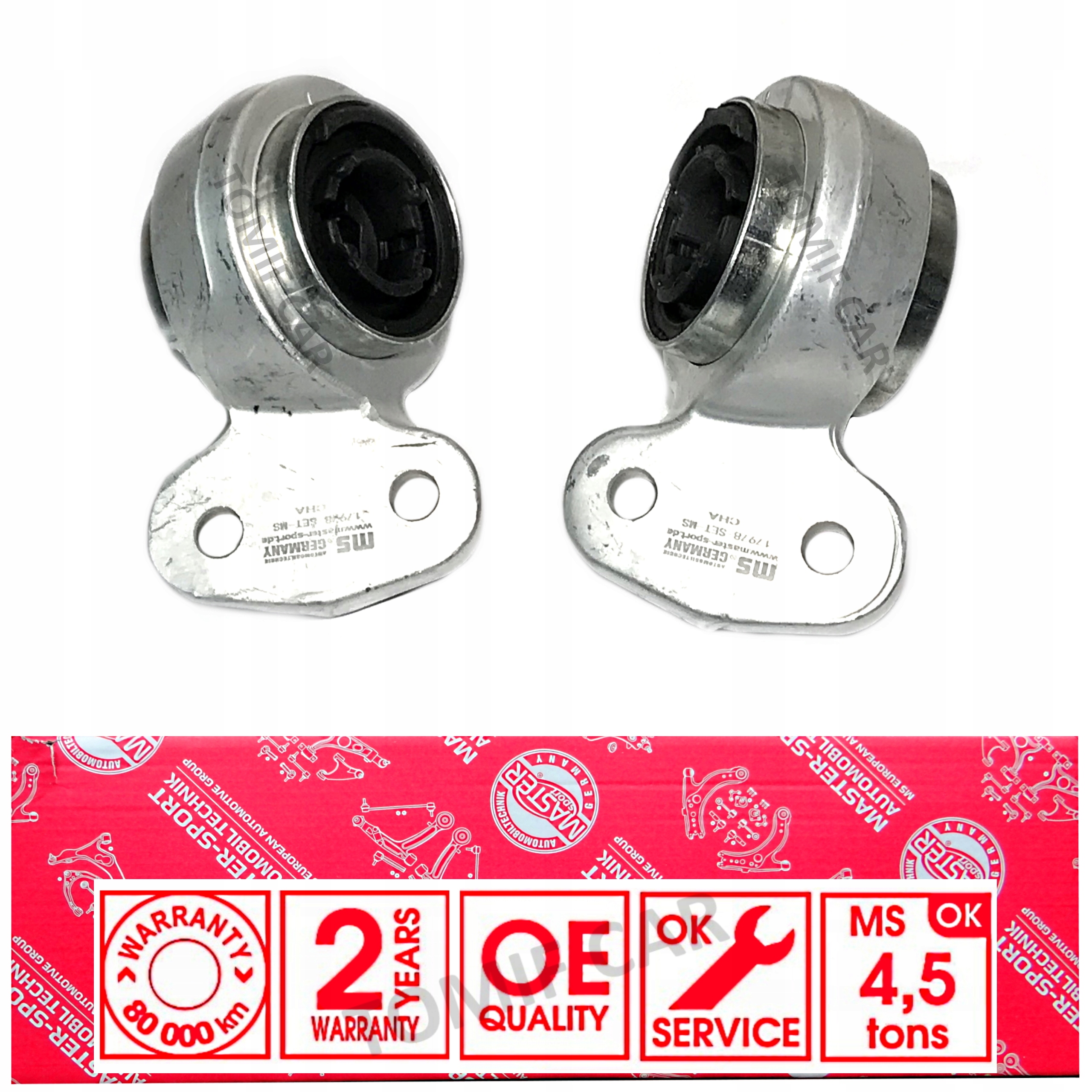 TULEJE ZESTAW LEWA PRAWA BMW 3 E46 MASTER SPORT