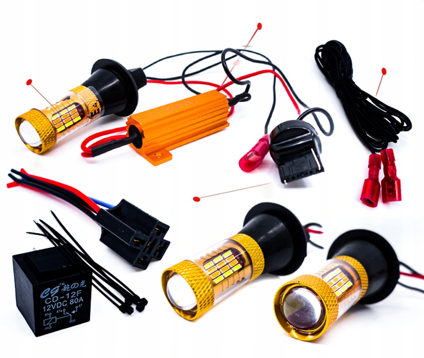 2w1 - DRL дневные ходовые огни + поворотники 2в1 7440 США