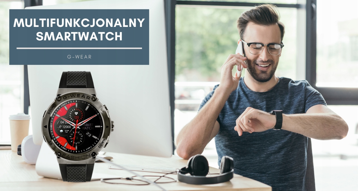 Smartwatch G-WEAR czarny Watchmark Rodzaj smartwatch