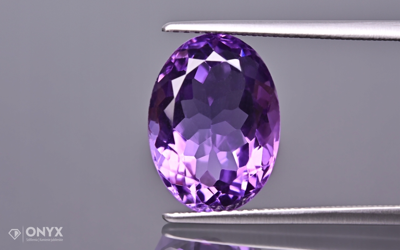 Ametyst fazetovaný ovál 14,5x10,5 mm