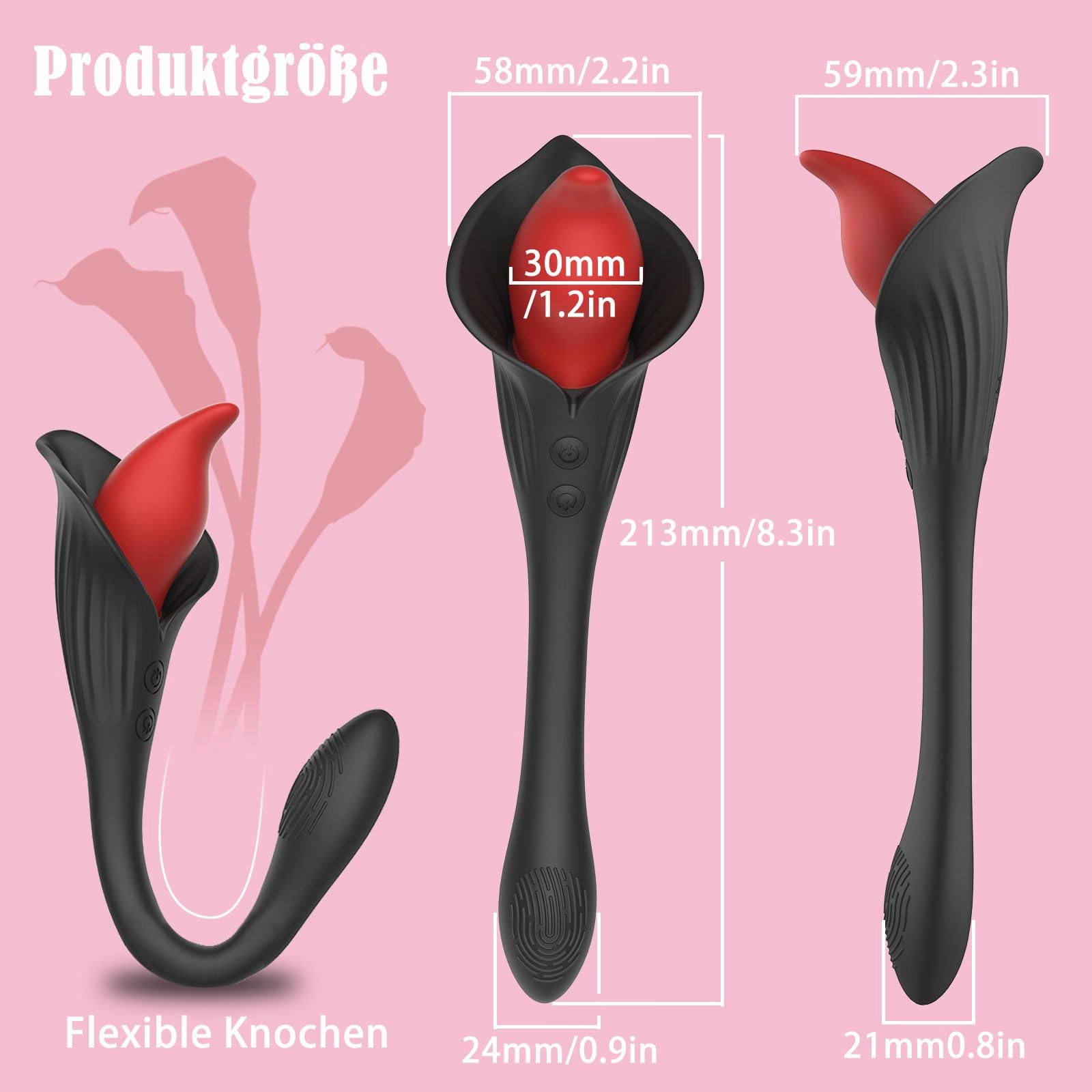RABBIT VIBRATOR Dla Kobiet 10 Trybów Wibracji Masażer Klitoris i G-Punkt — miniatura 3