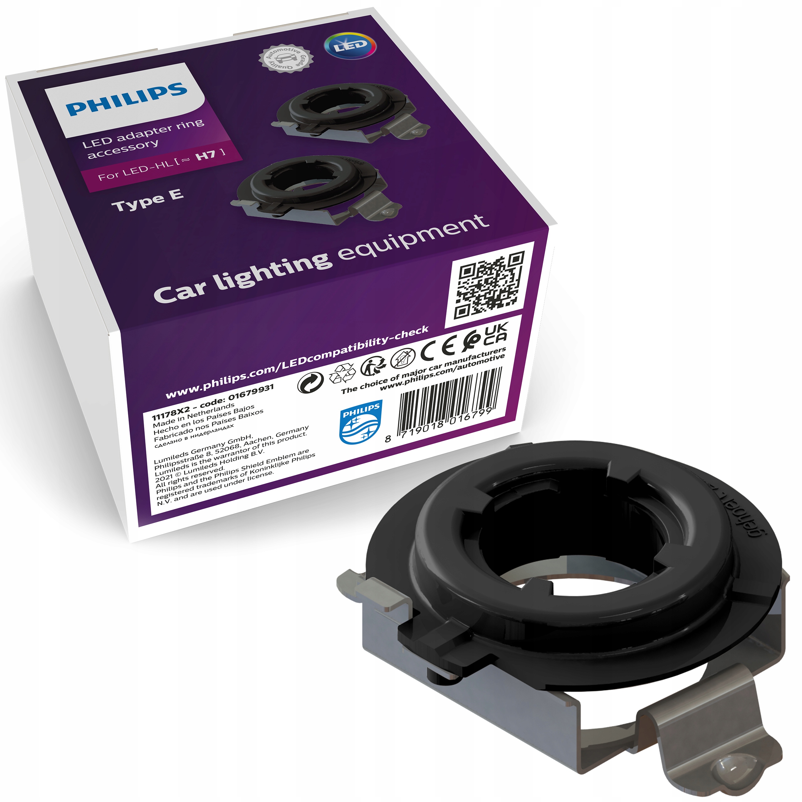 

Philips pierścień adapter mocujący do Led H7 E