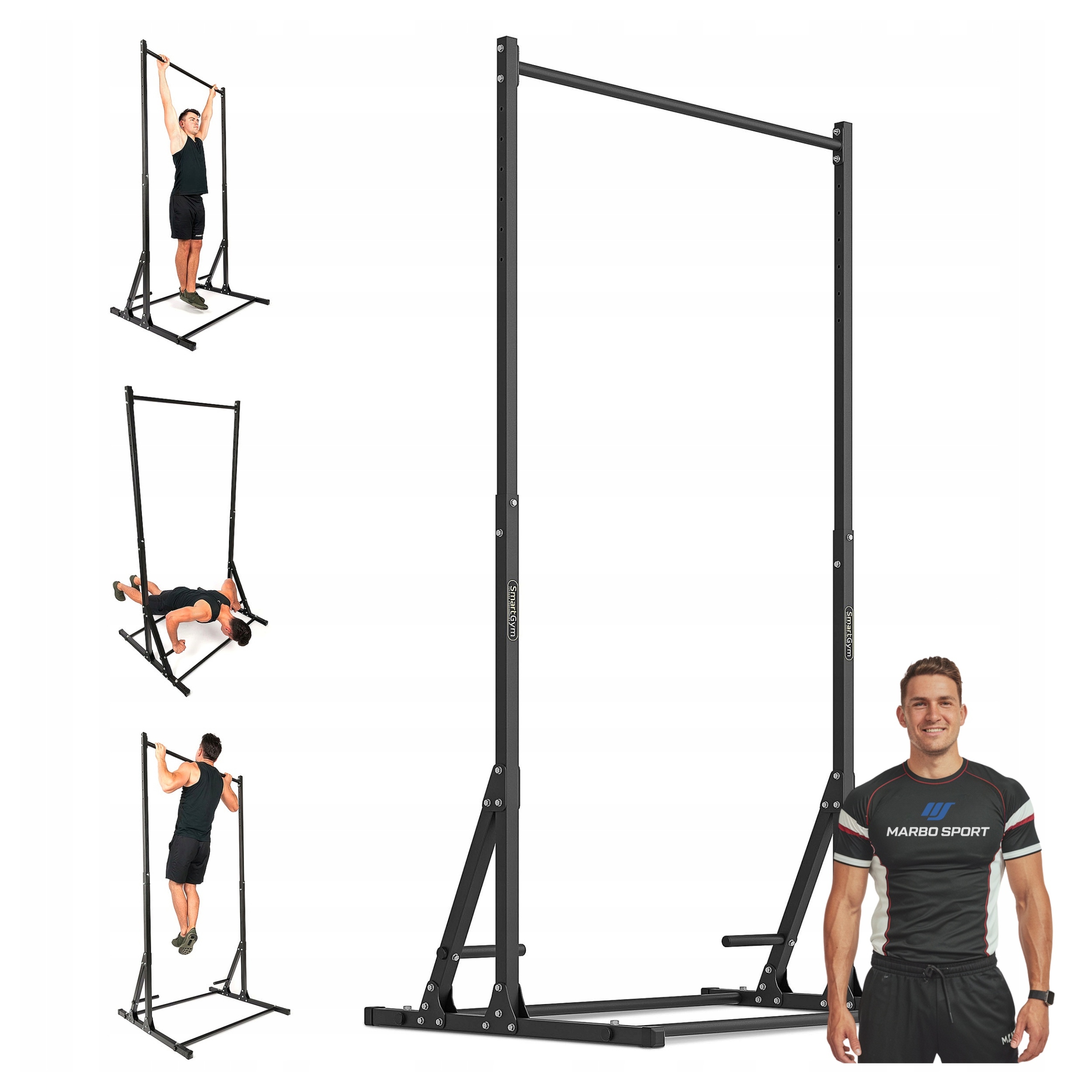 Hrazda tyč pro zvedání Dip trénink posilovna SmartGym