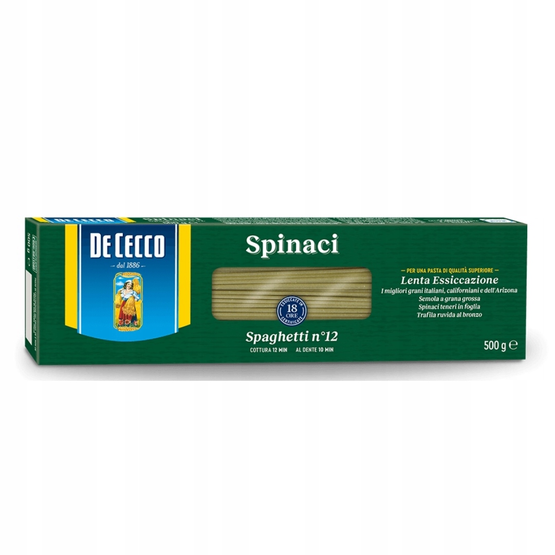 4X De Cecco Spaghetti Spinaci 500 Gr těstoviny italský