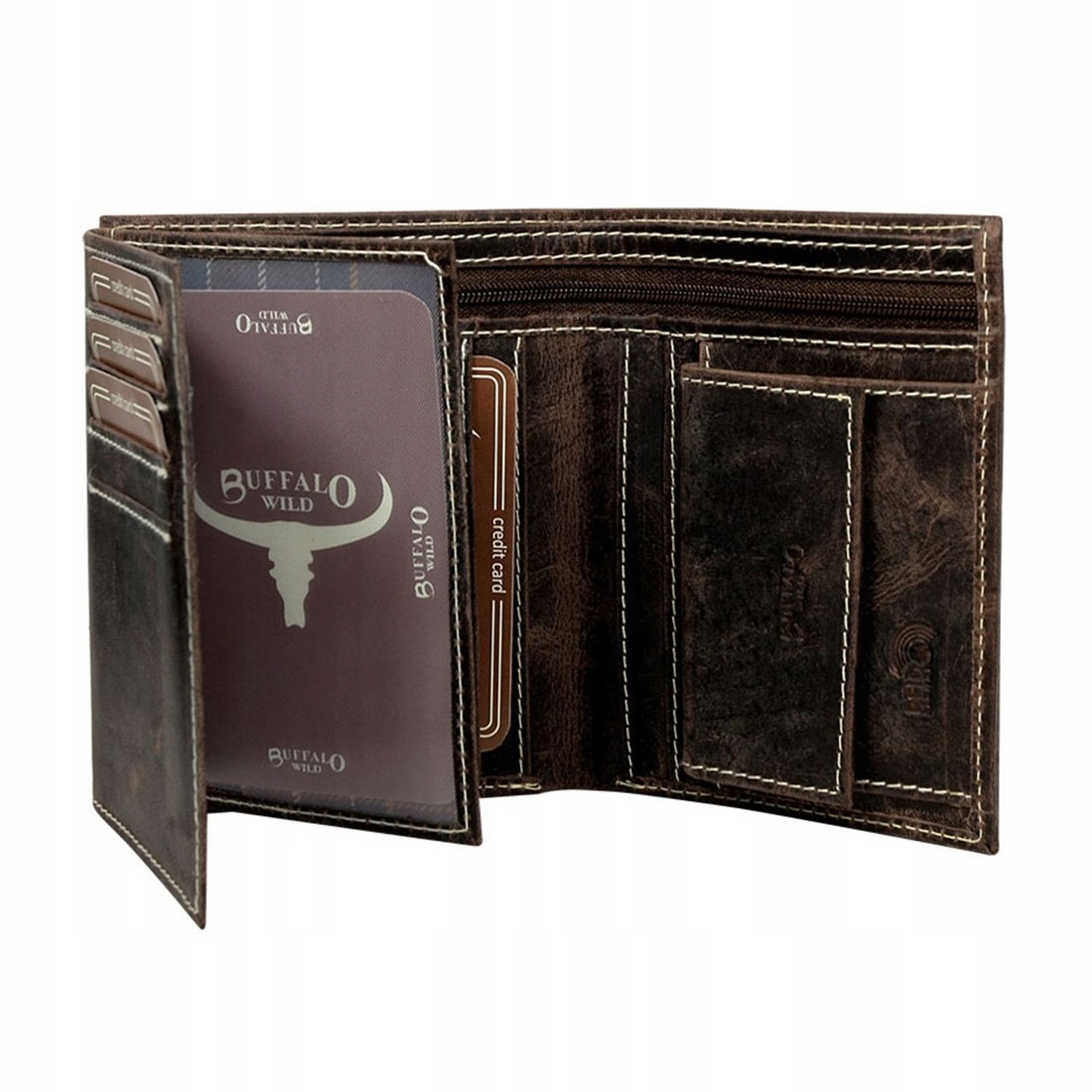 

Buffalo Wild Portfel męski skórzany Duży PO30