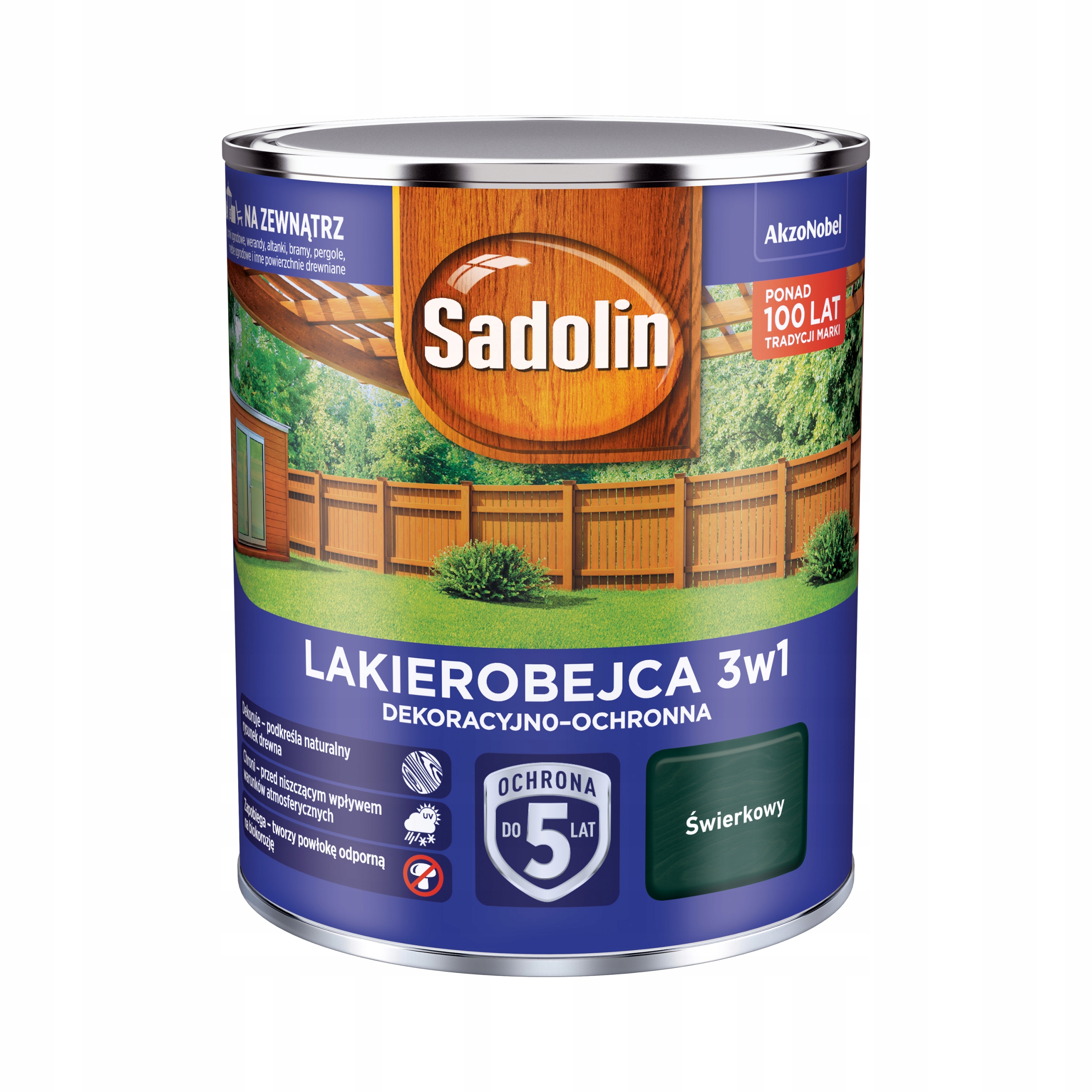 Sadolin Dekoračně-ochranný Lakobejca 3v1 5L Smrkový