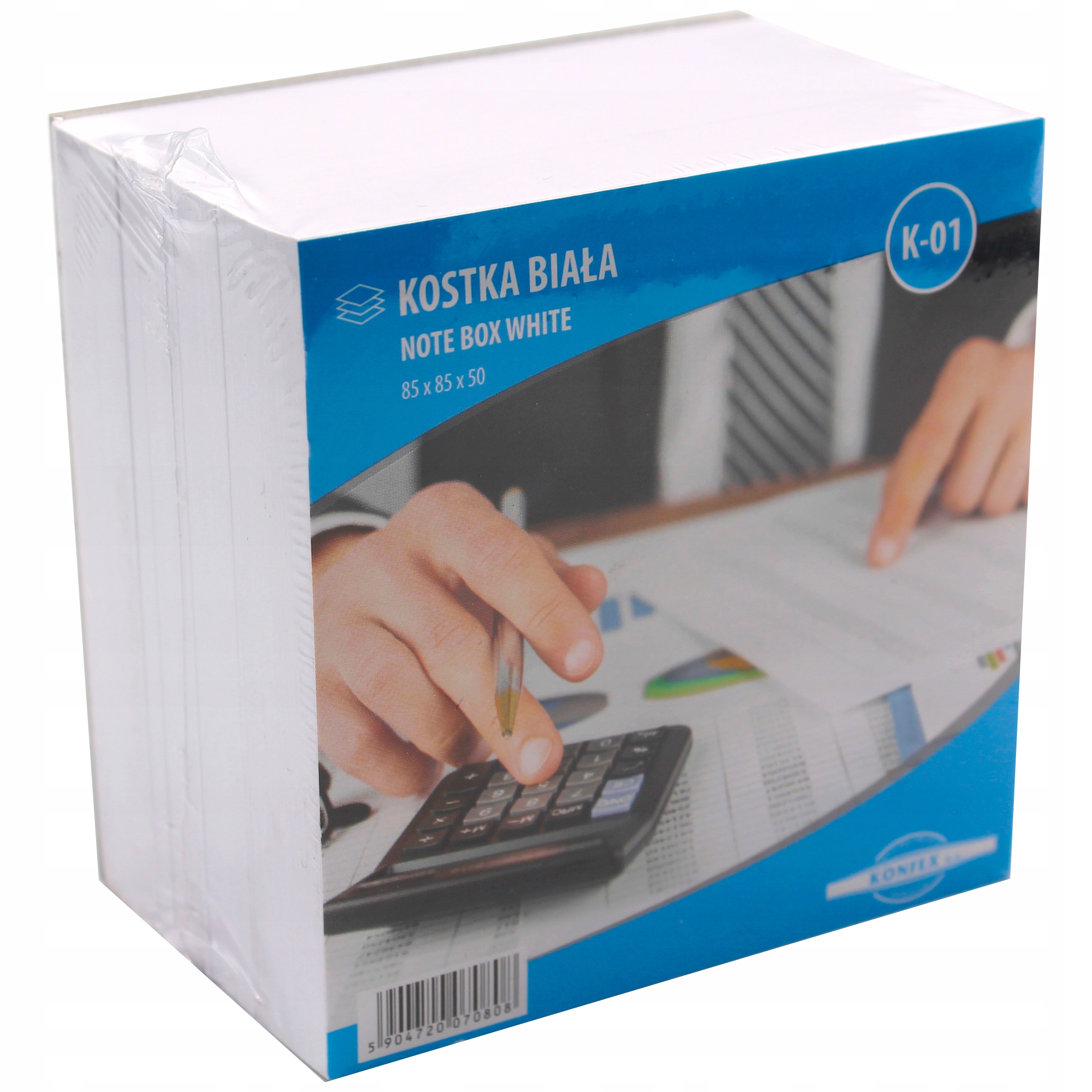 

Notes karteczki kostka papierowa biała 85x85x50