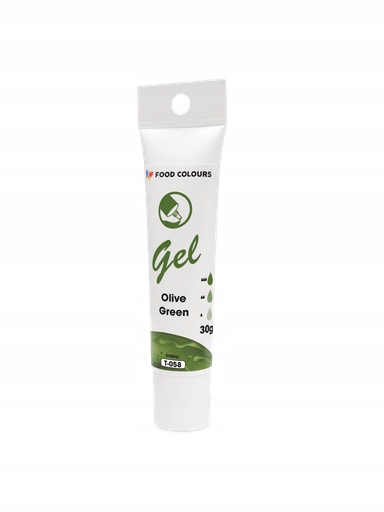Food Colours Gelová barva tuba Olive Green Olivová 30 g