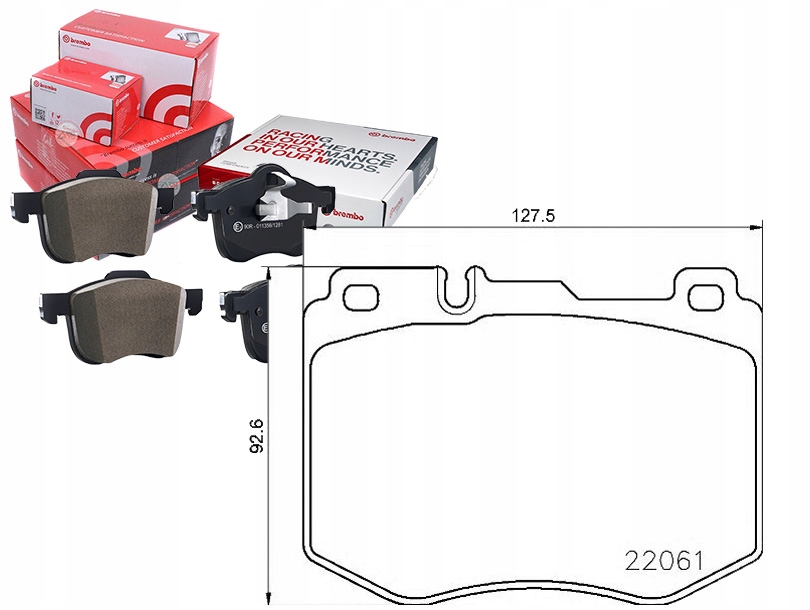 Sada Brzdových Destiček Brembo 8DB35521671 355