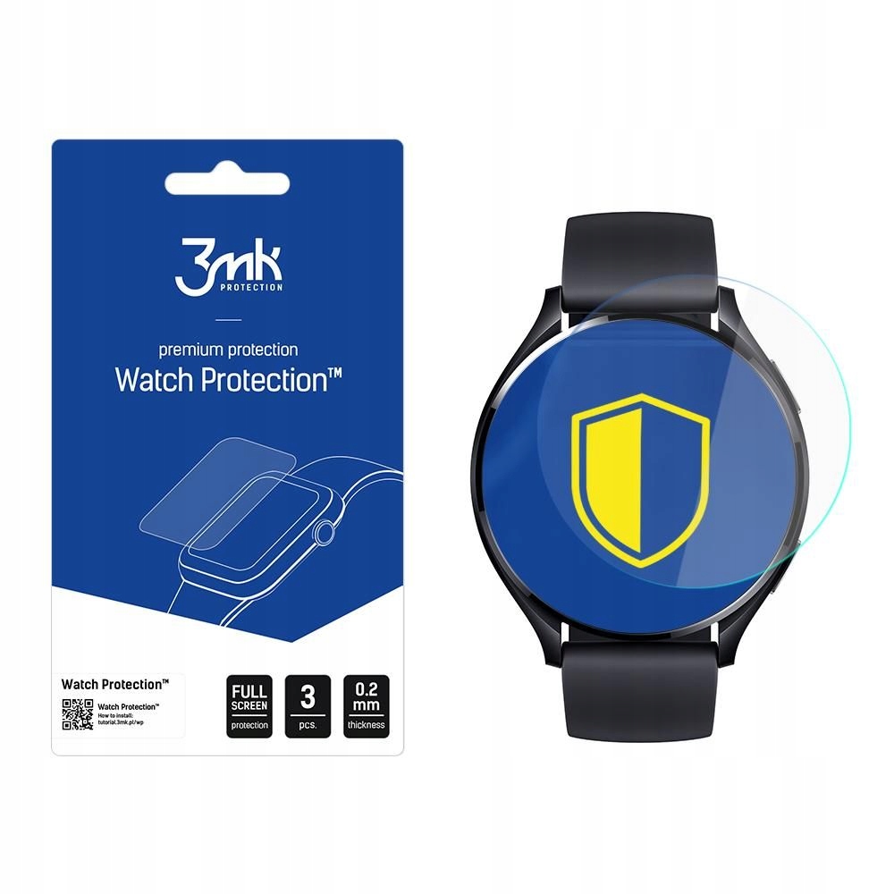 3 szt. Folia ochronna na ekran do Xiaomi Watch 2 3mk Watch Protection