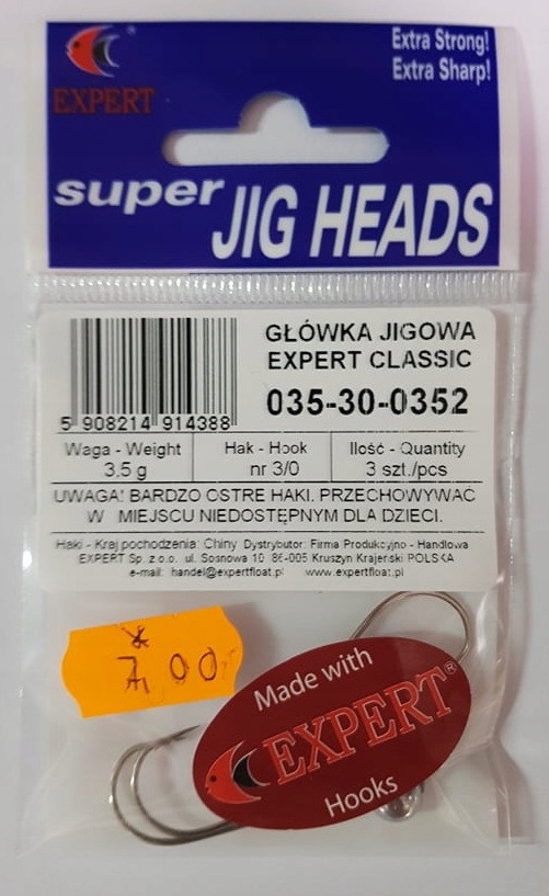Główki Expert Classic 3SZT 3/0 3,5G