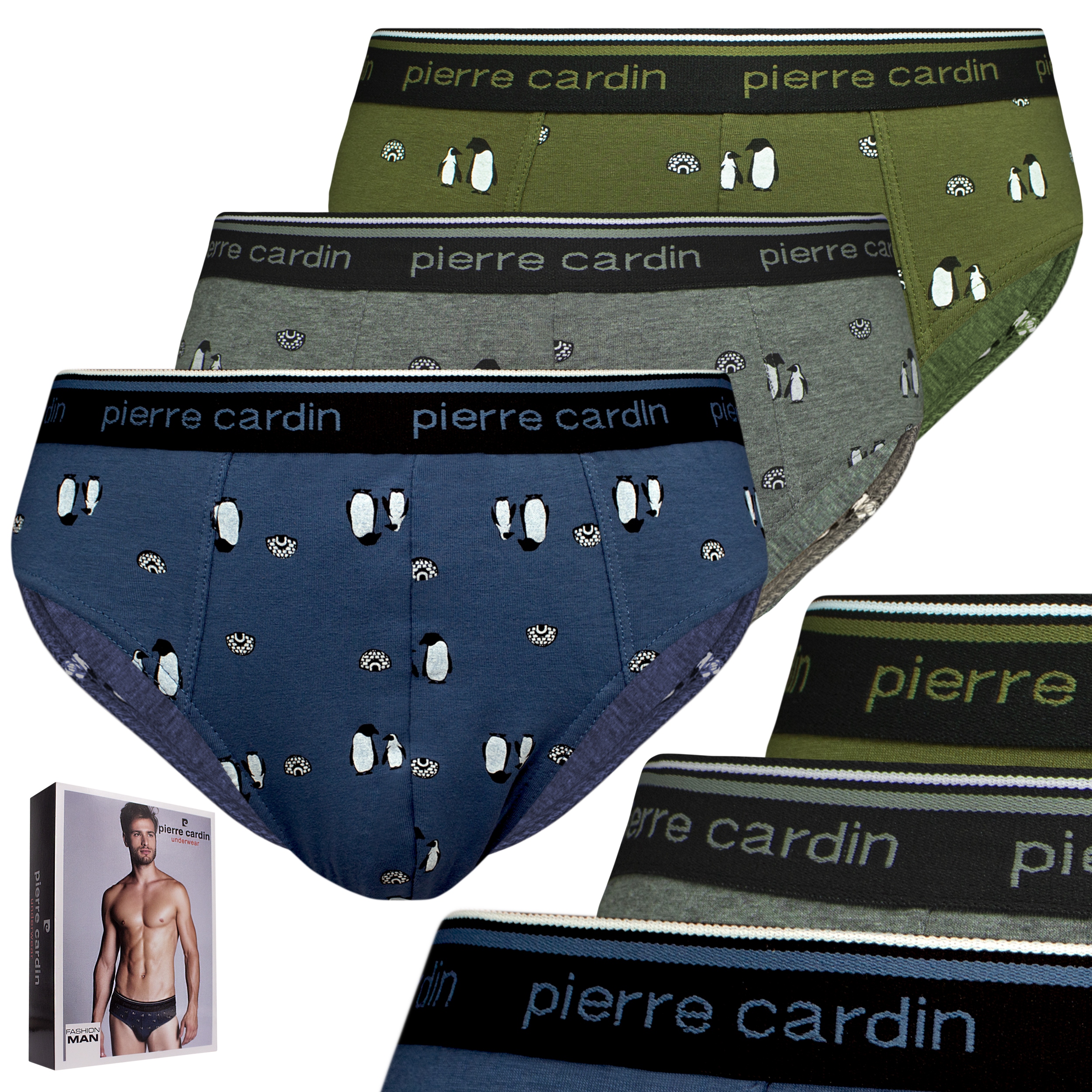 

Slipy majtki męskie Pierre Cardin B136 3-PAK, 6-XL