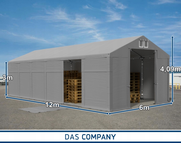 Namiot MAGNUS 6x12-3 magazynowy RÓŻNE KOLORY Długość 12 m