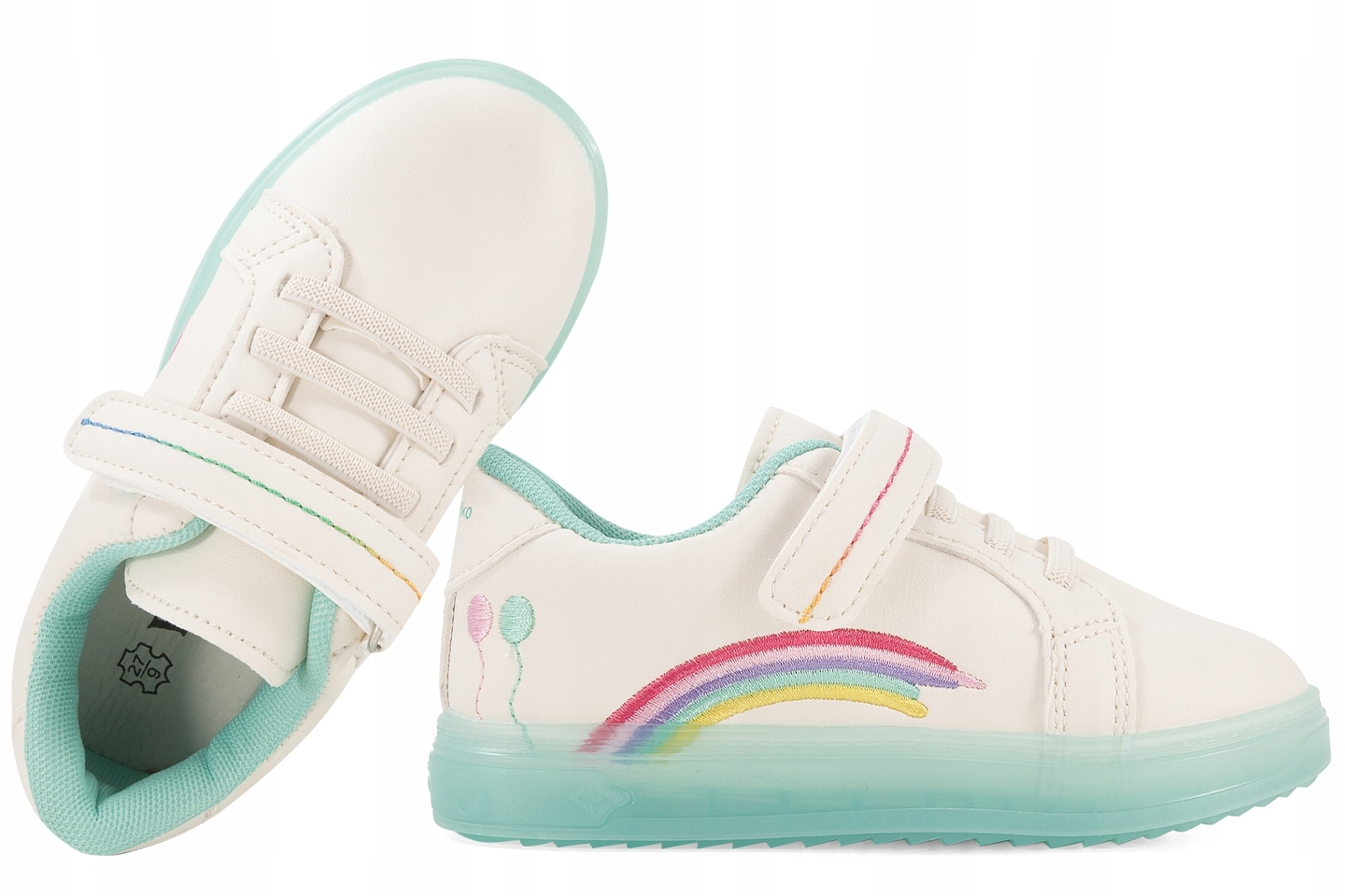 Wojtyłko 1A25091B Półbuty Dziewczęce Sneakersy Pu białe 25 Biały