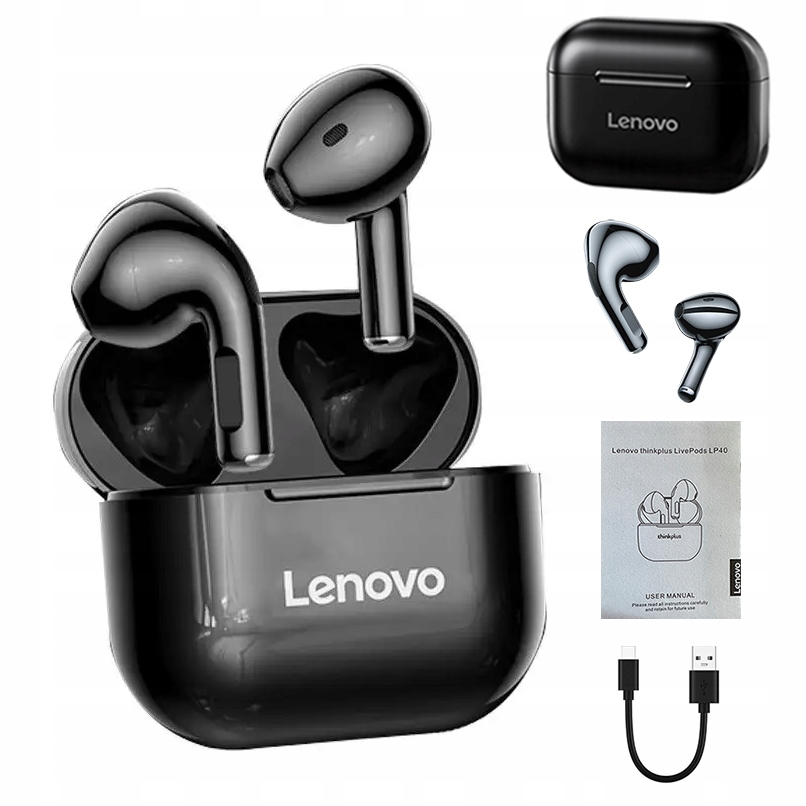 

Słuchawki Lenovo LP40 Bezprzewodowe z Powerbankiem
