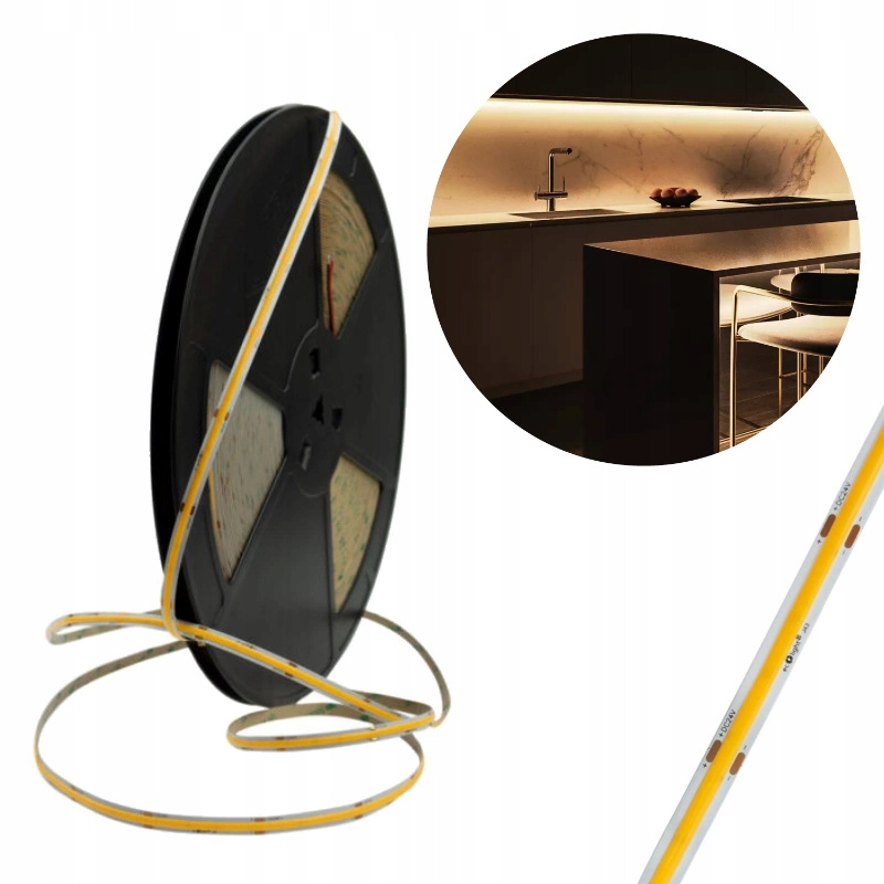 Led Cob páska Rolka 50 metrov 4000K Neutrálne svetlo Podsvietenie stropu