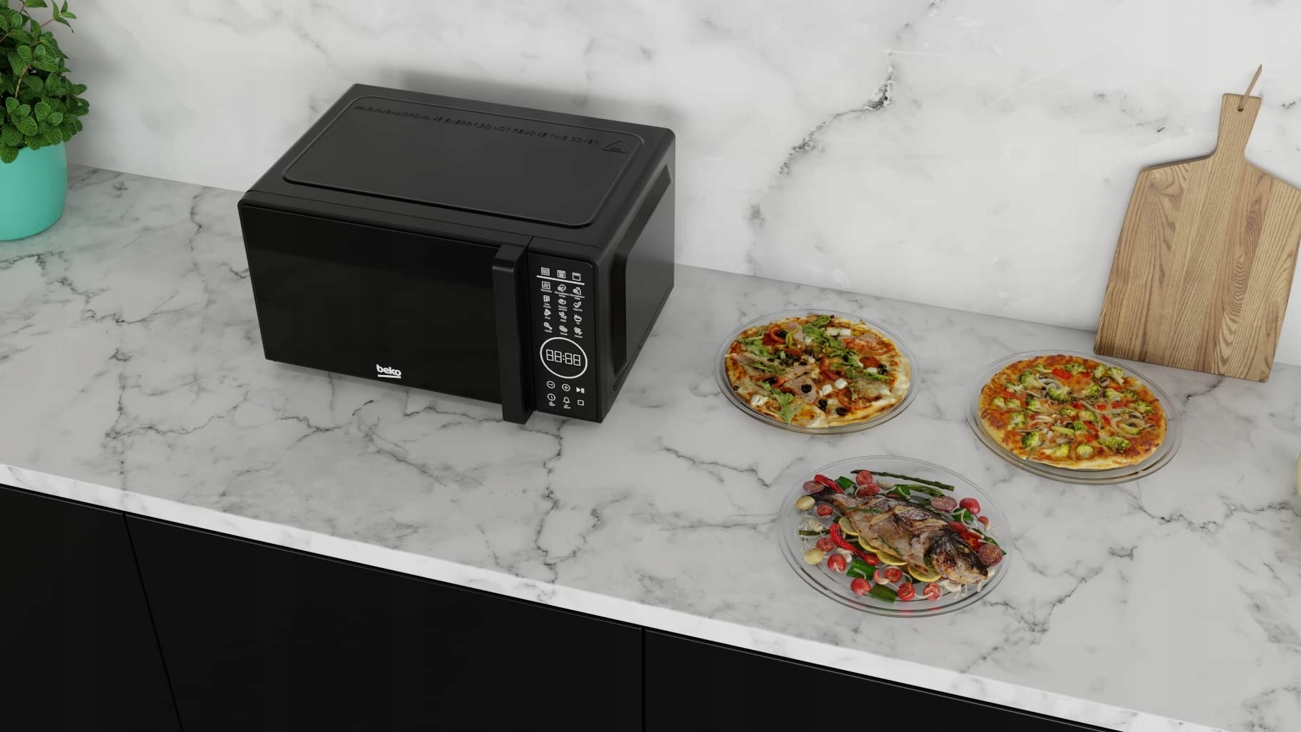Beko Mikrofalówka z grillem - 20 l, 1000 W, Model MGC20130BFB