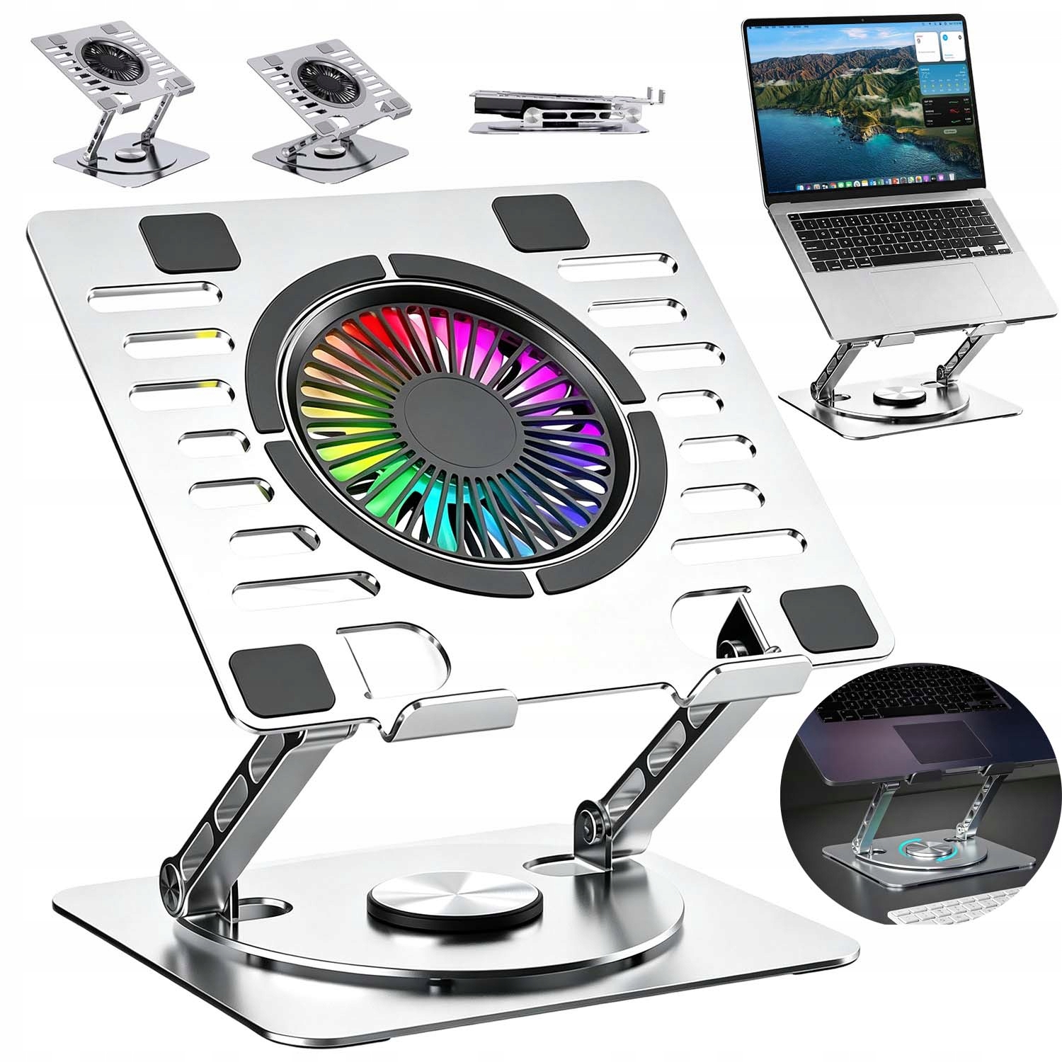 Chladící Podložka Pod Notebook Notebook Pro Regulaci Usb Led Rgb
