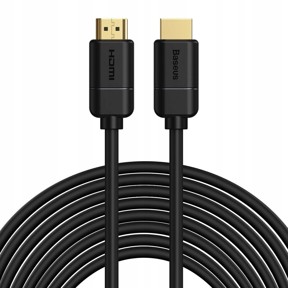 Baseus kabel przewód Hdmi 2.0 4K 30 Hz 3D Hdr 18 Gbps 8 m czarny (CAKGQ-E01