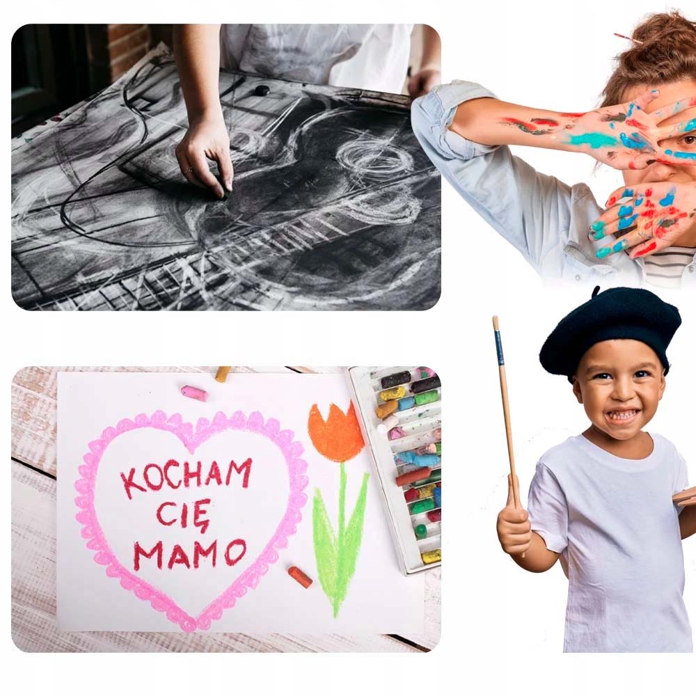 ZESTAW KREDEK W WALIZCE DO RYSOWANIA MALOWANIA PLASTYCZNY MAZAKI FARBY EAN (GTIN) 5906058406793