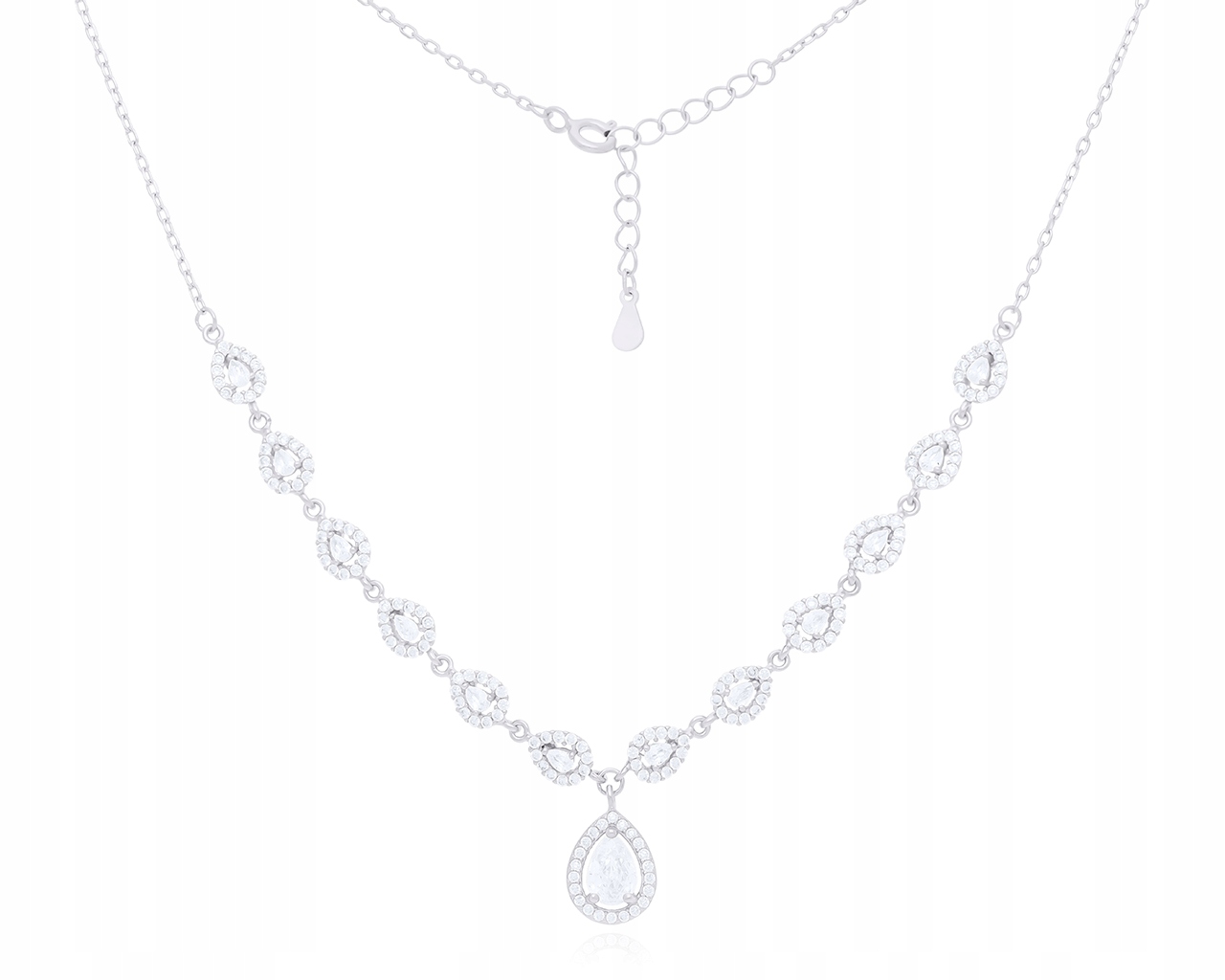 Stříbrný dámský náhrdelník Kolie Zirkony 925 Elegantní vzor