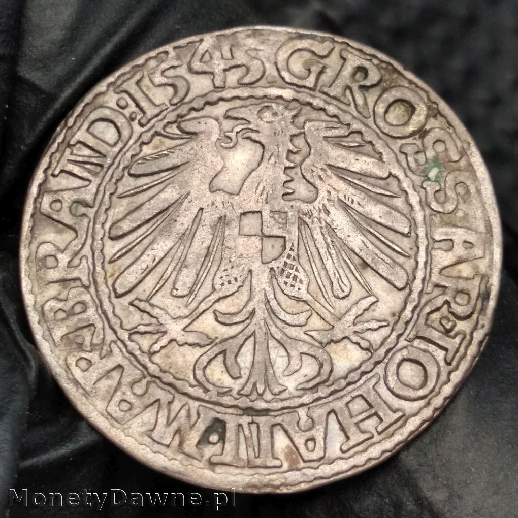 грош 1545, Кросно, Ян Костшиньский, Силезия