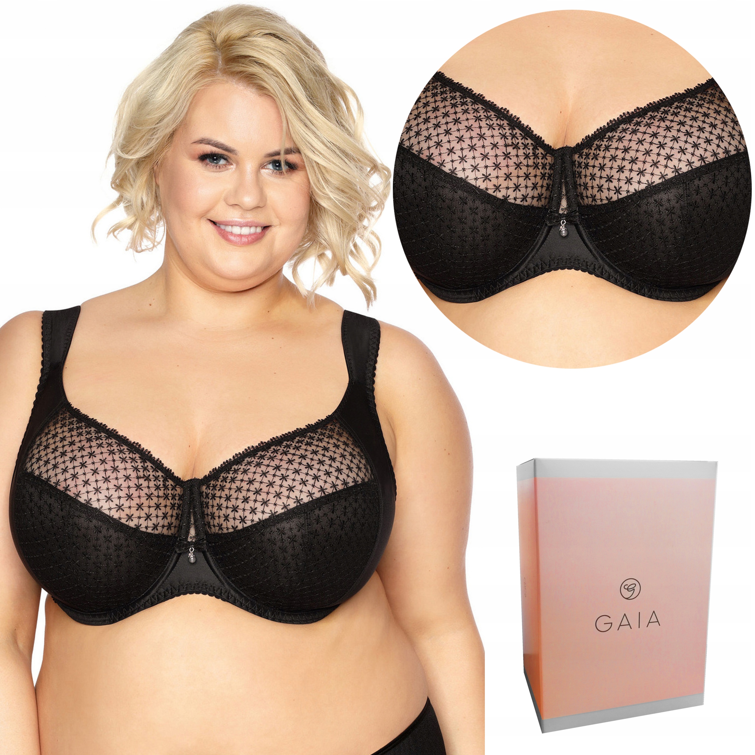 

Biustonosz Gaia 874 Samira Maxi, czarny, 80I