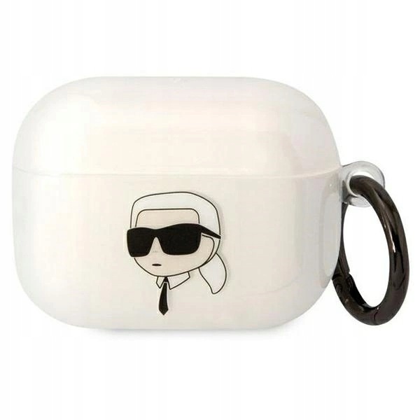Etui Karl Lagerfeld Karl's Head na AirPods Pro przezroczyste