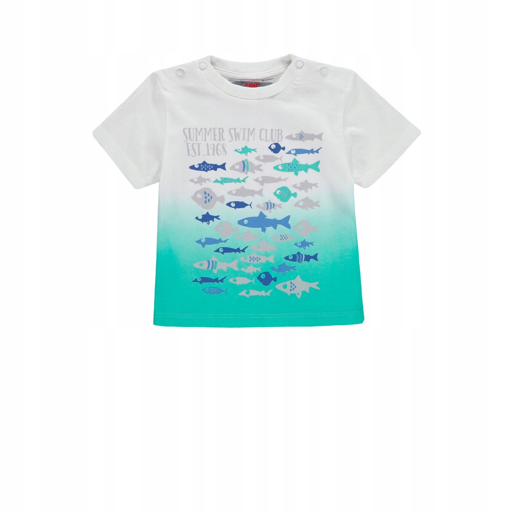 Chłopięca bluzka z krótkim rękawem, r. 92