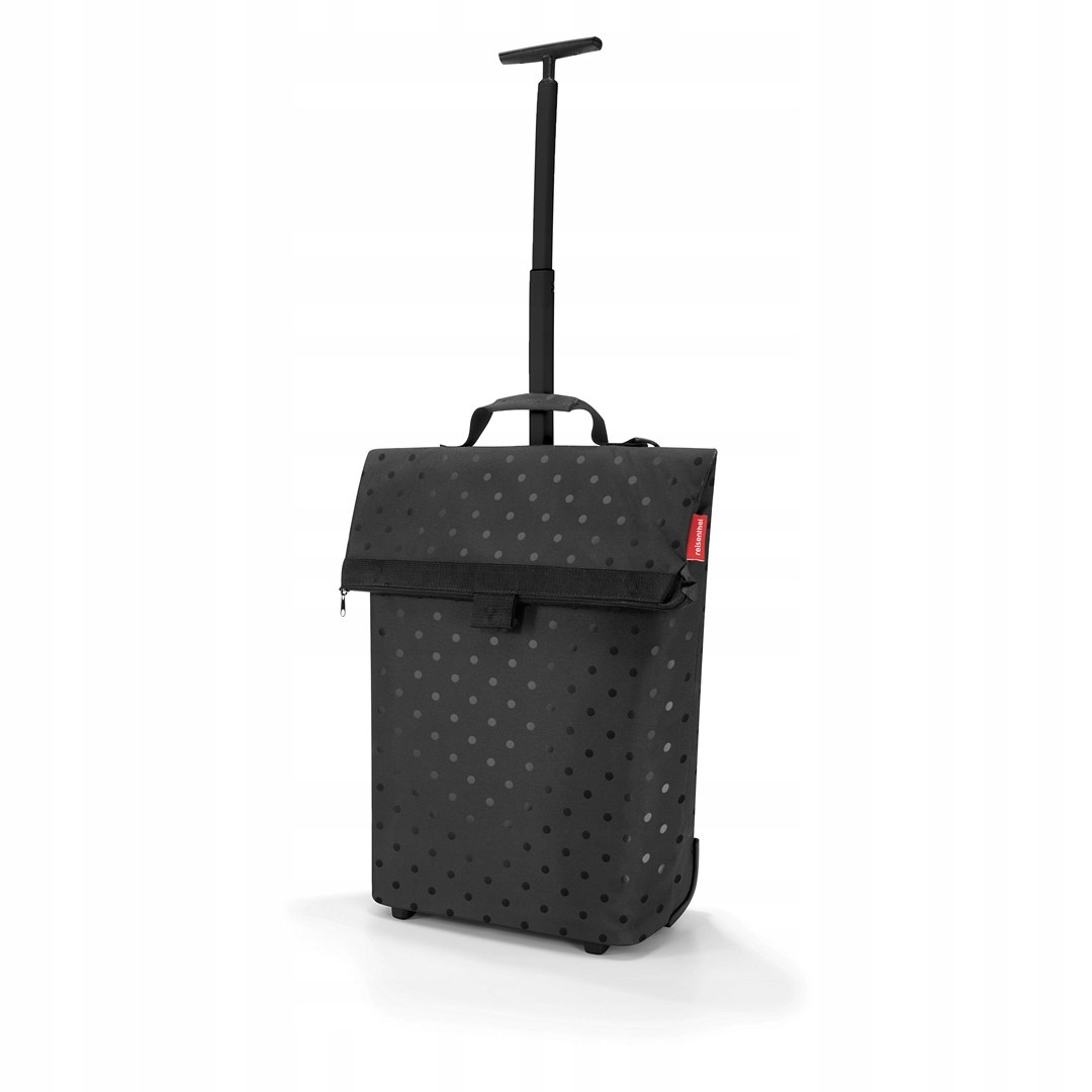 Reisenthel Trolley M Glossy Dots Black Nákupní vozík na dvou kolech
