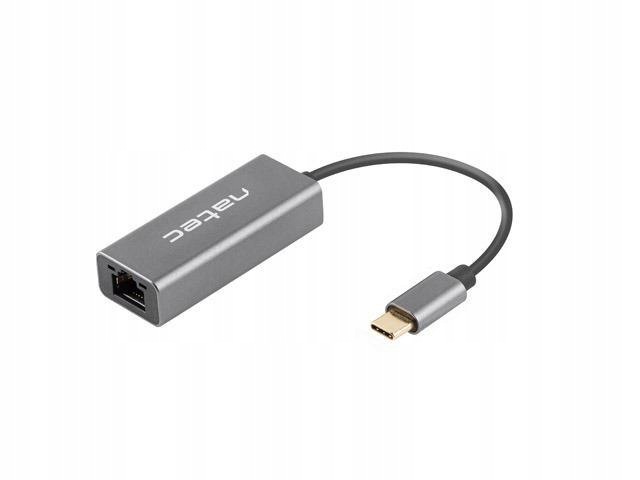 Karta sieciowa Natec Cricket Usb-c 3.1 -> RJ-45 1Gb na kablu