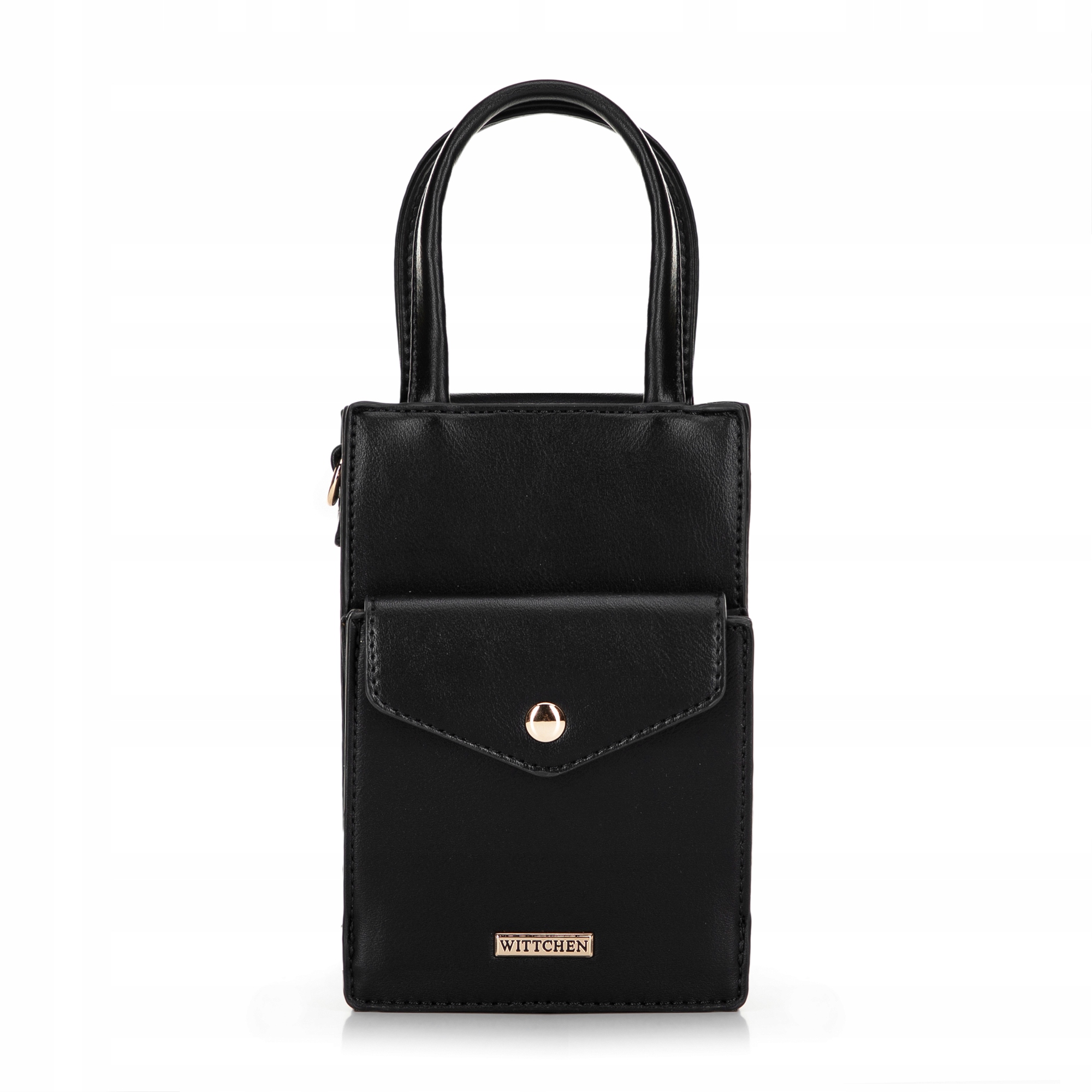 Mini crossbody kabelka na telefon Wittchen 100-4Y-227-1 ekokůže černá