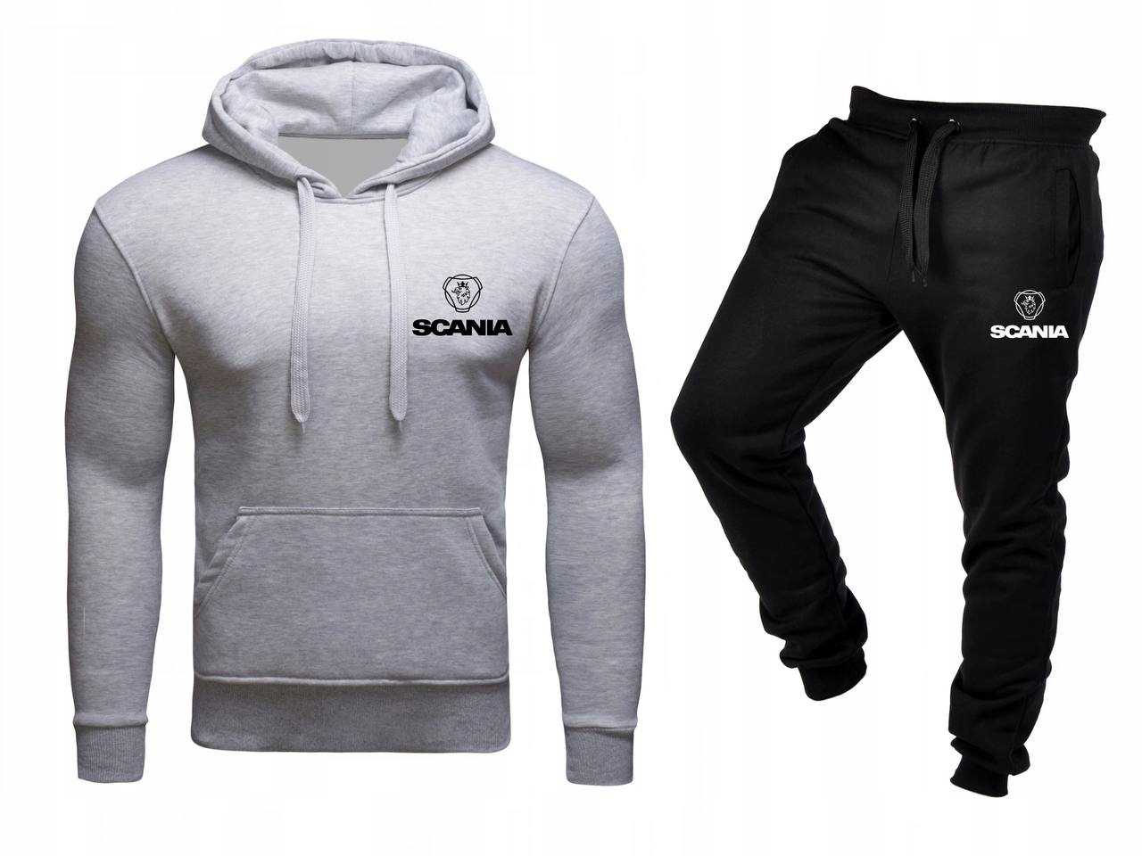Tepláková Souprava Teplákovka Scania Mikina A Kalhoty Šedá Černá L