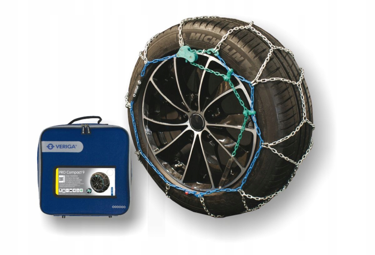 Łańcuchy śniegowe Veriga COMPACT 120 9mm 255/35R18 Waga produktu z opakowaniem jednostkowym 10 kg