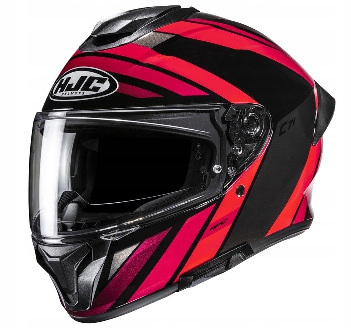 Hjc C71 Faber Red/Black motocyklová prilba integrovaná s mixom XL