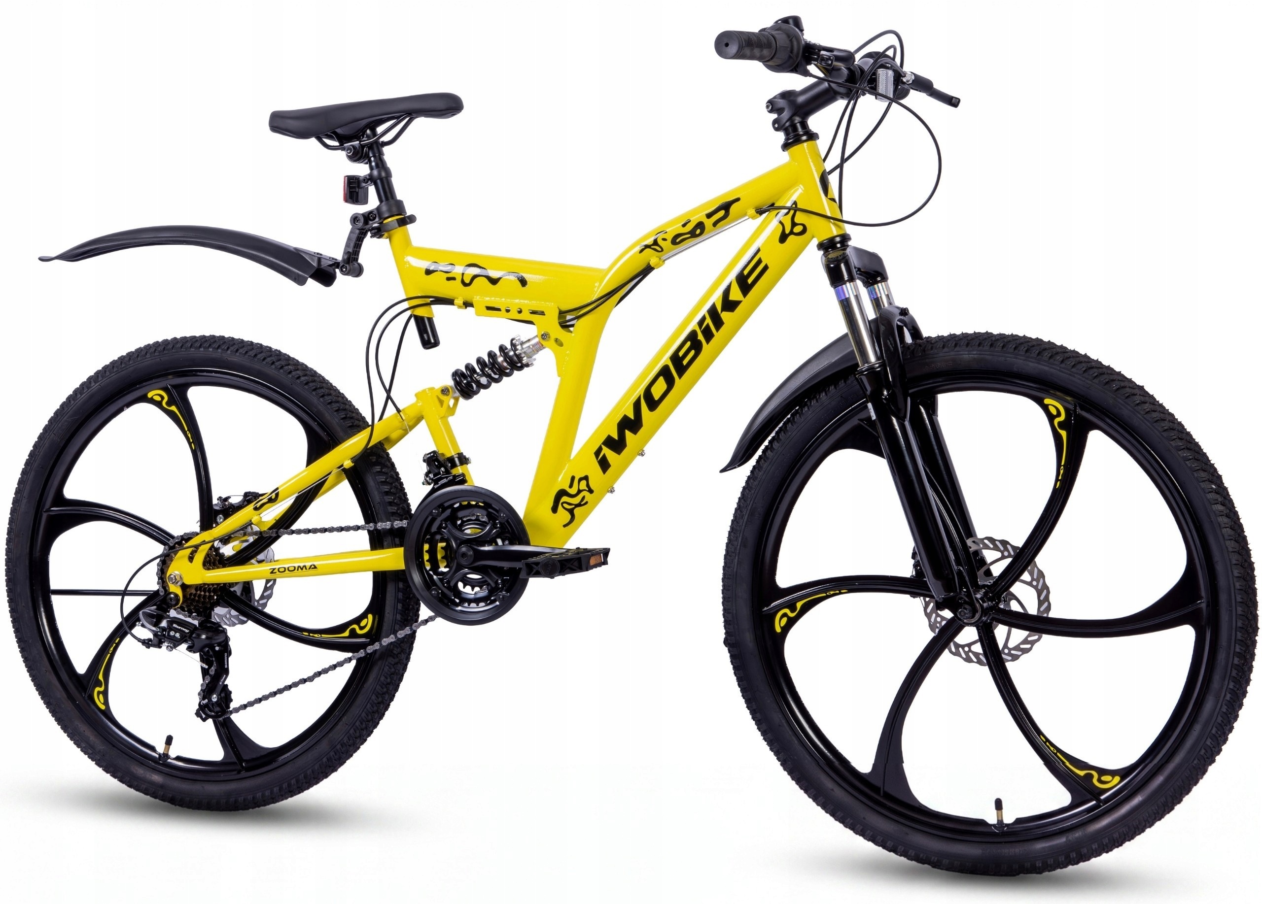 Horské kolo 26" Mtb Iwobike Pánské Dámské Shimano Ráfky Full Tlumení