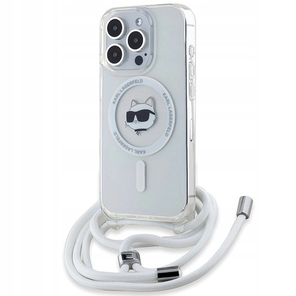 Etui Karl Lagerfeld IML Choupette Head&Cord MagSafe na iPhone 15 Pro Max