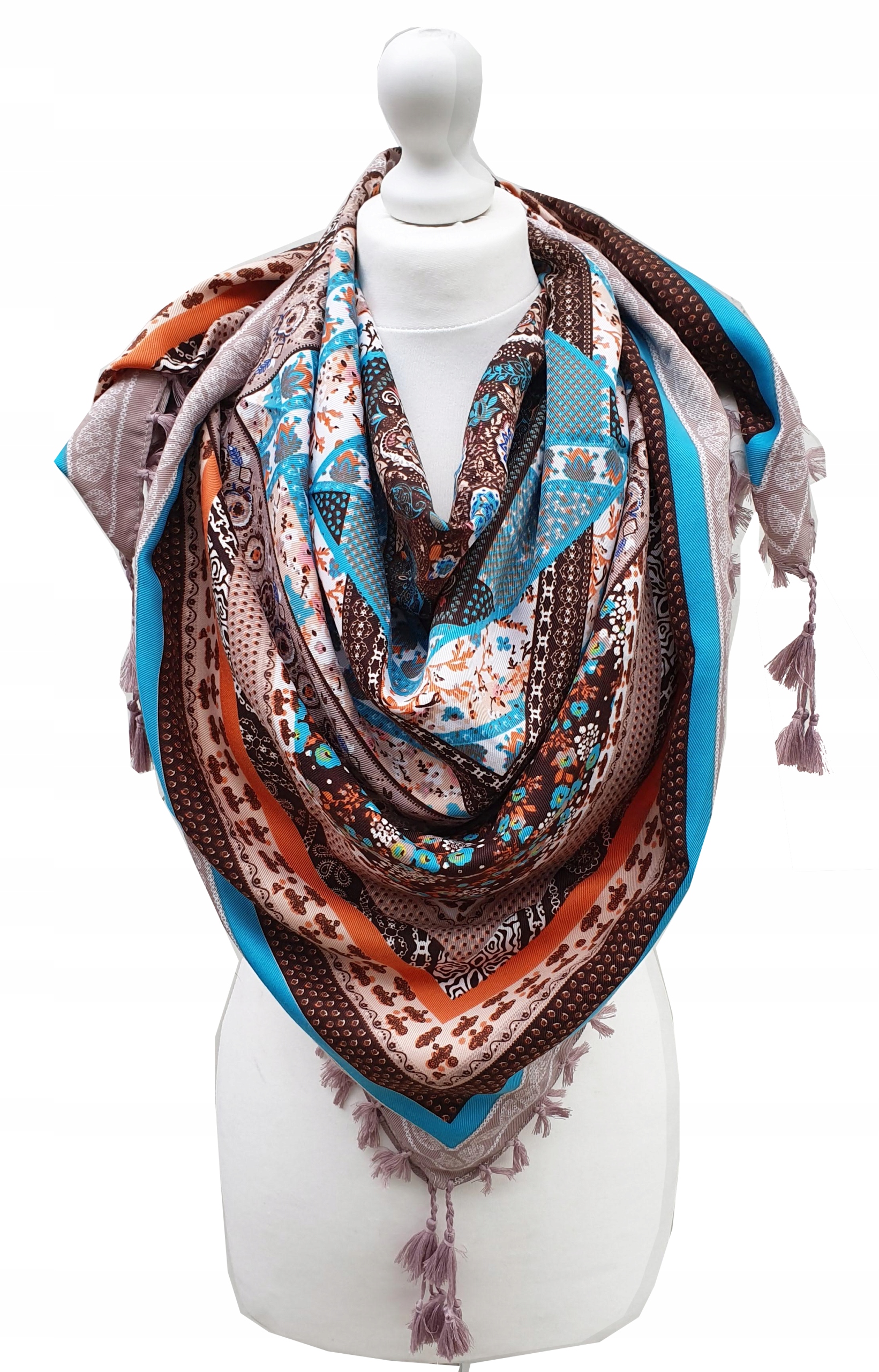 DUŻA LUDOWA CHUSTA GÓRALSKA apaszka folk WZORY