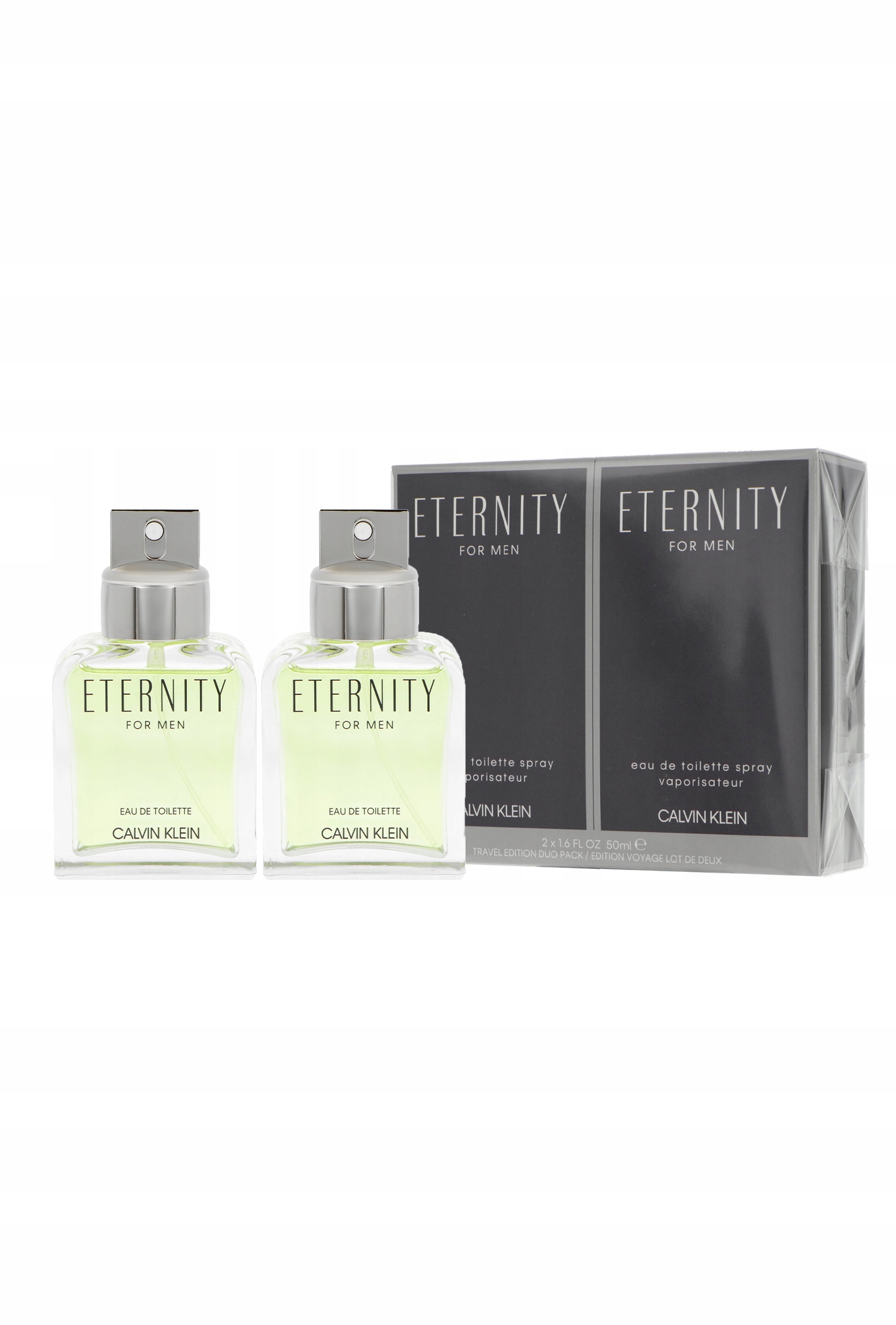 

Calvin Klein Eternity For Men 2 x 50ml Edt