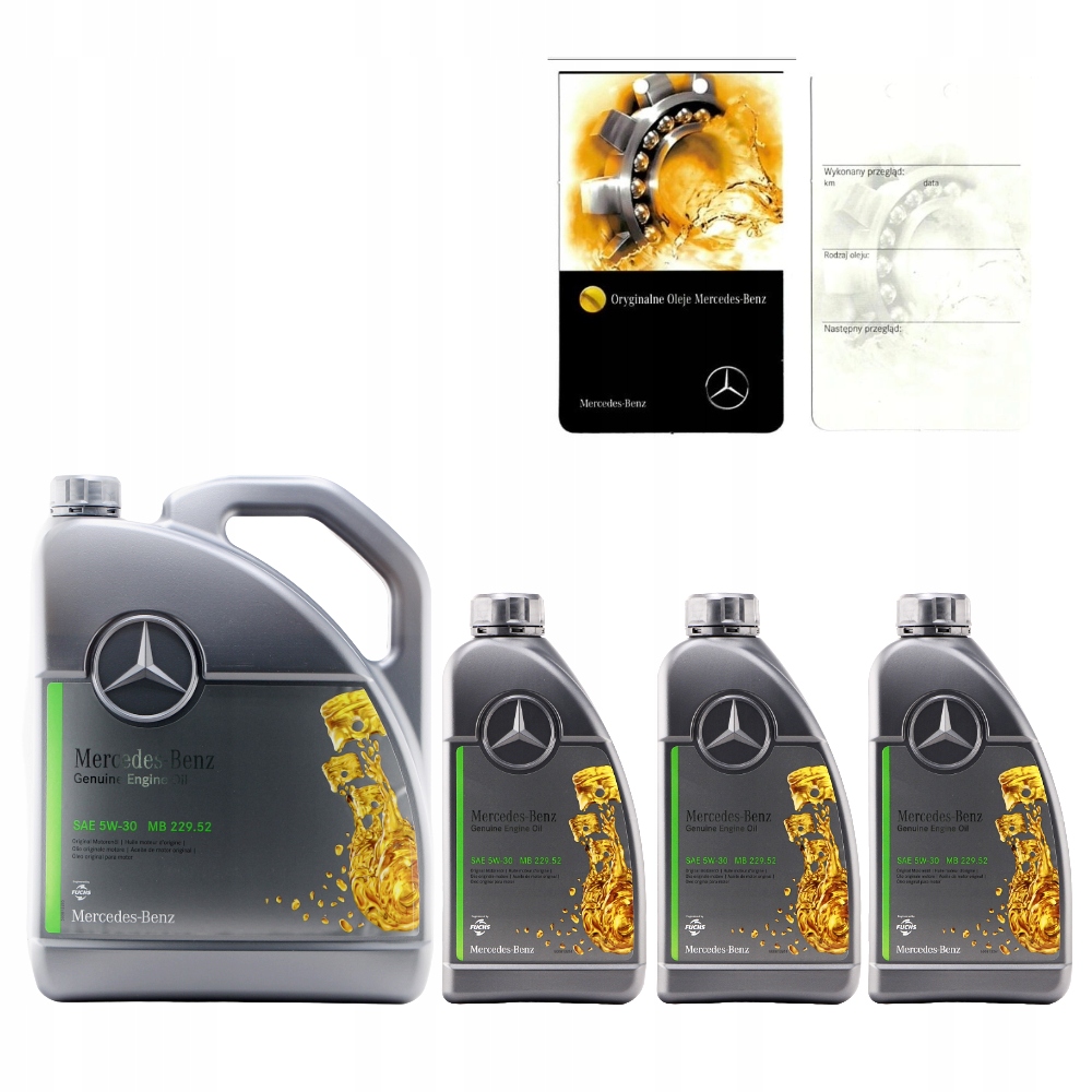Olej 5V30 8 L Mercedes Mb 229.52 5W-30 Mercedes Oe