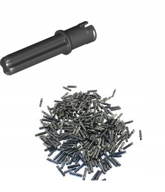 

Lego Technik Pin z Osią czarny 18651 3 sztuki