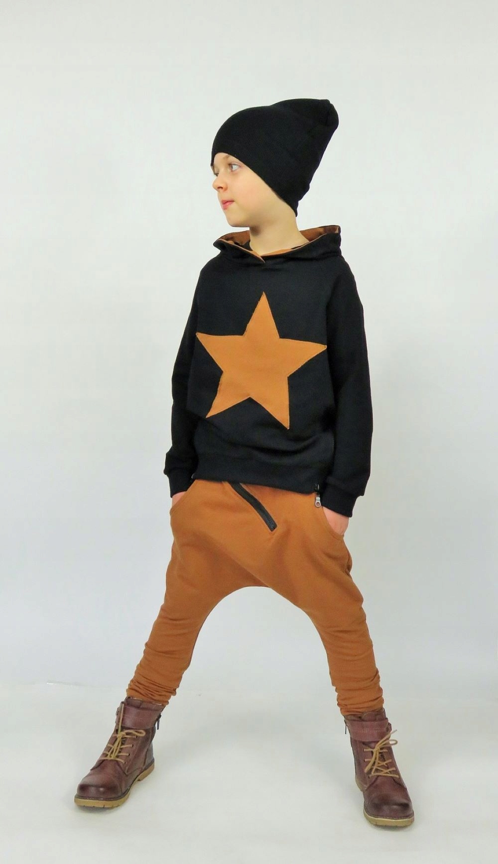 Spodnie baggy camel 146 Caramba Mamma EAN (GTIN) 5905923107865