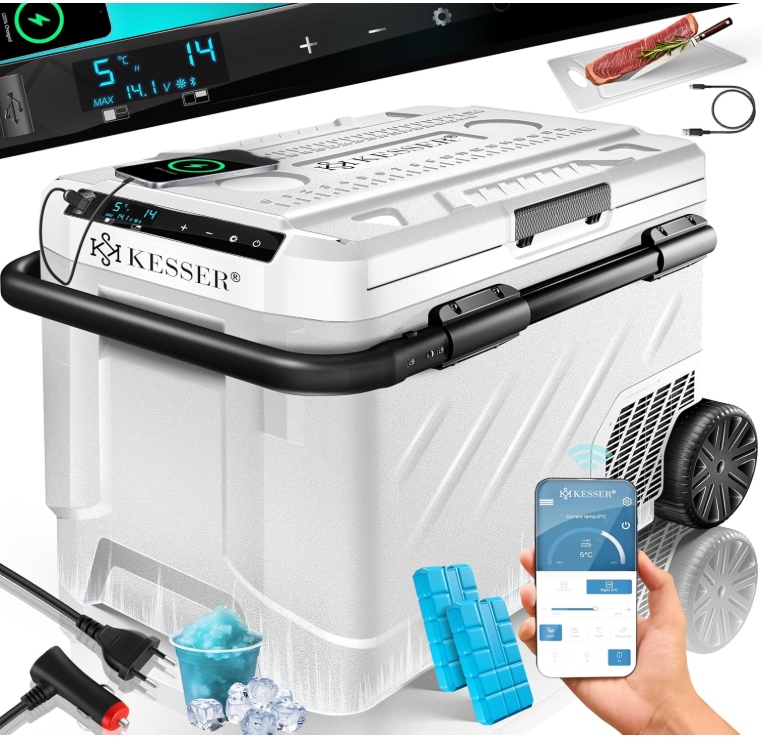 Kesser Elektryczna lodówka z kompresorem, 61 litrów, kempingowa zamrażarka