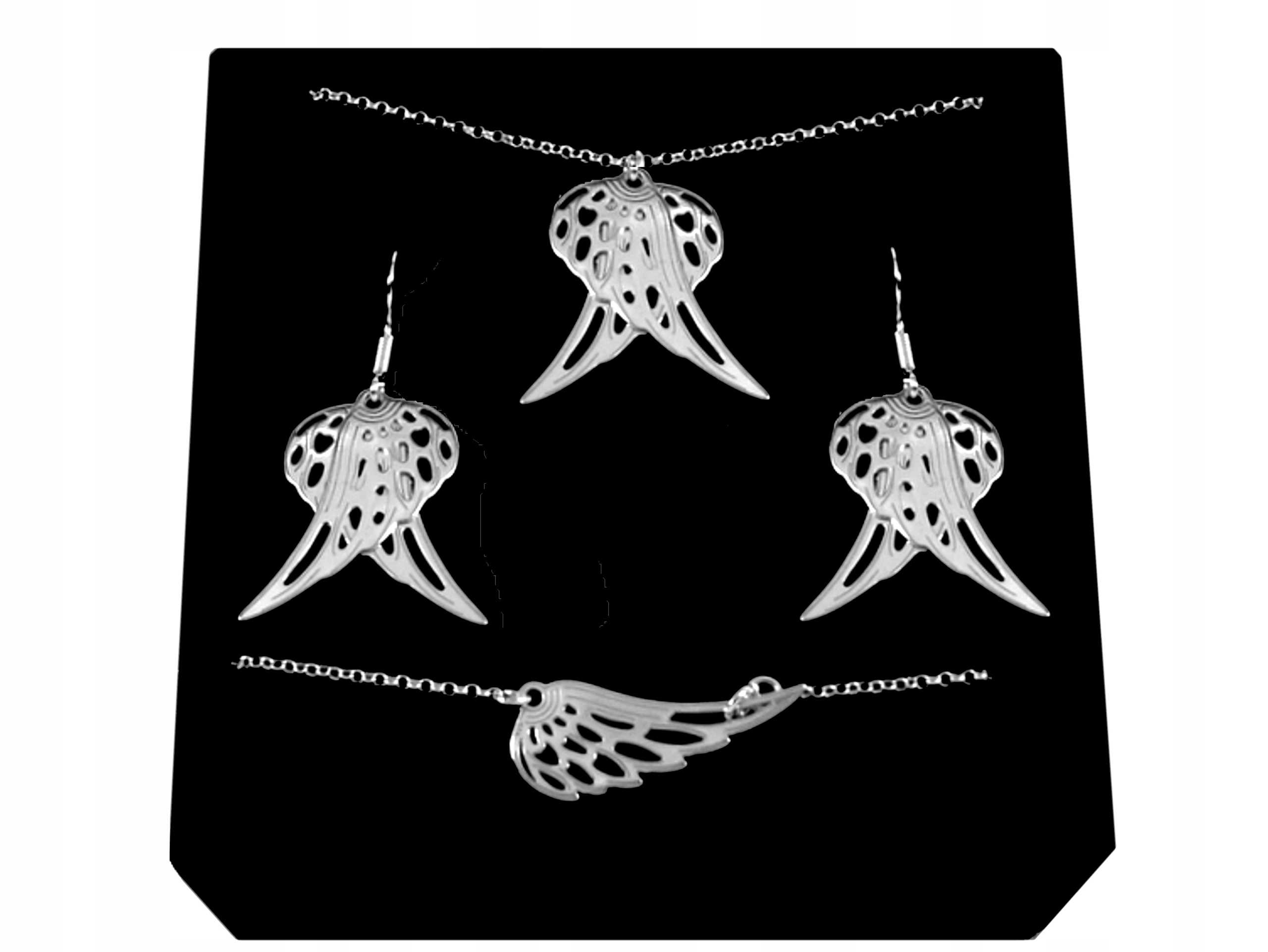 

Srebrny Komplet Skrzydła Anioła srebro 925