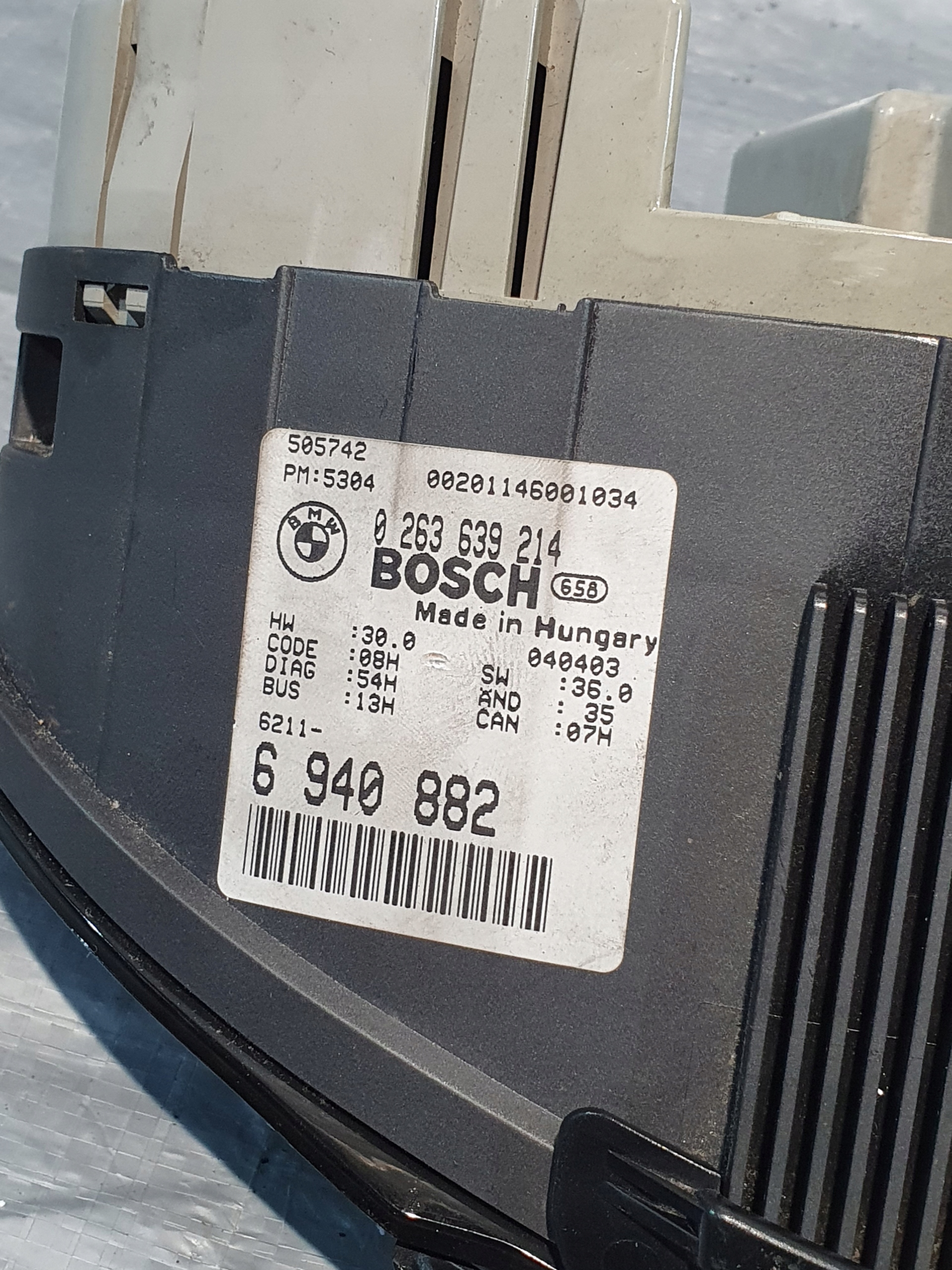 dials dials EUROPA 0263639214 BMW E46 2.0D 00r.