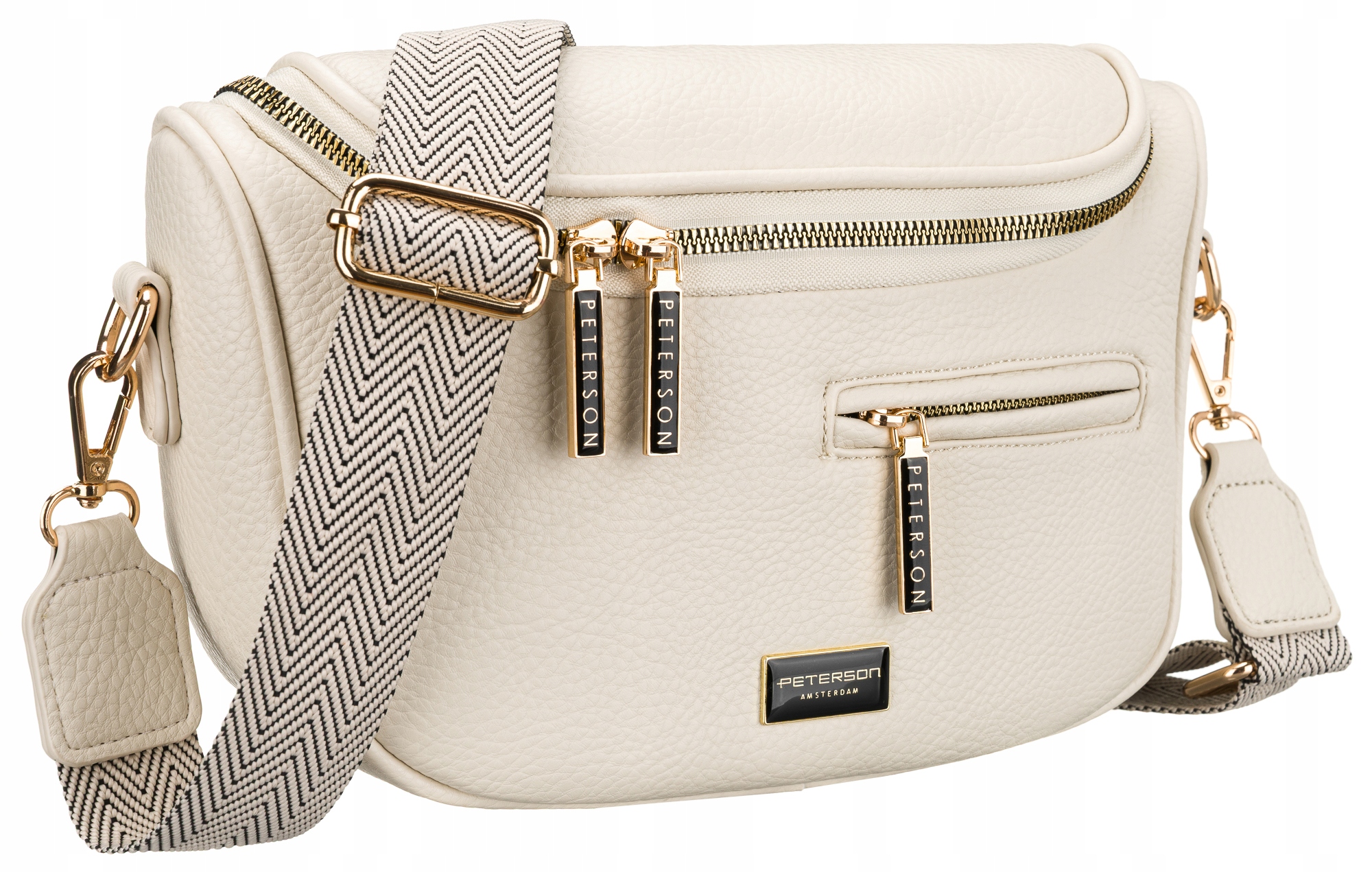 Saszetka nerka na ramię damska torebka pojemna listonoszka eko Peterson