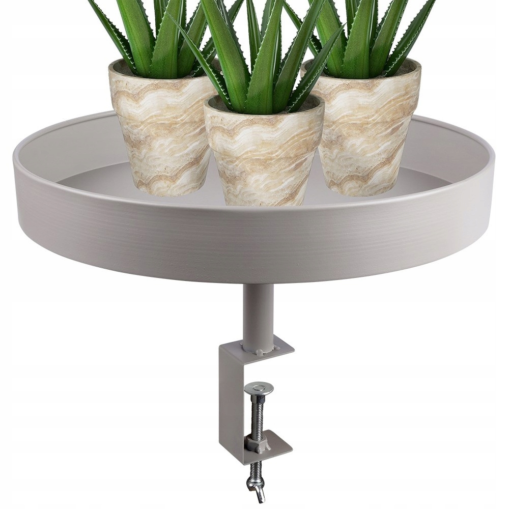 Držák Na Květináč Stojan Na Květiny Květináč Obal Kovový Loft Šedý 36 CM