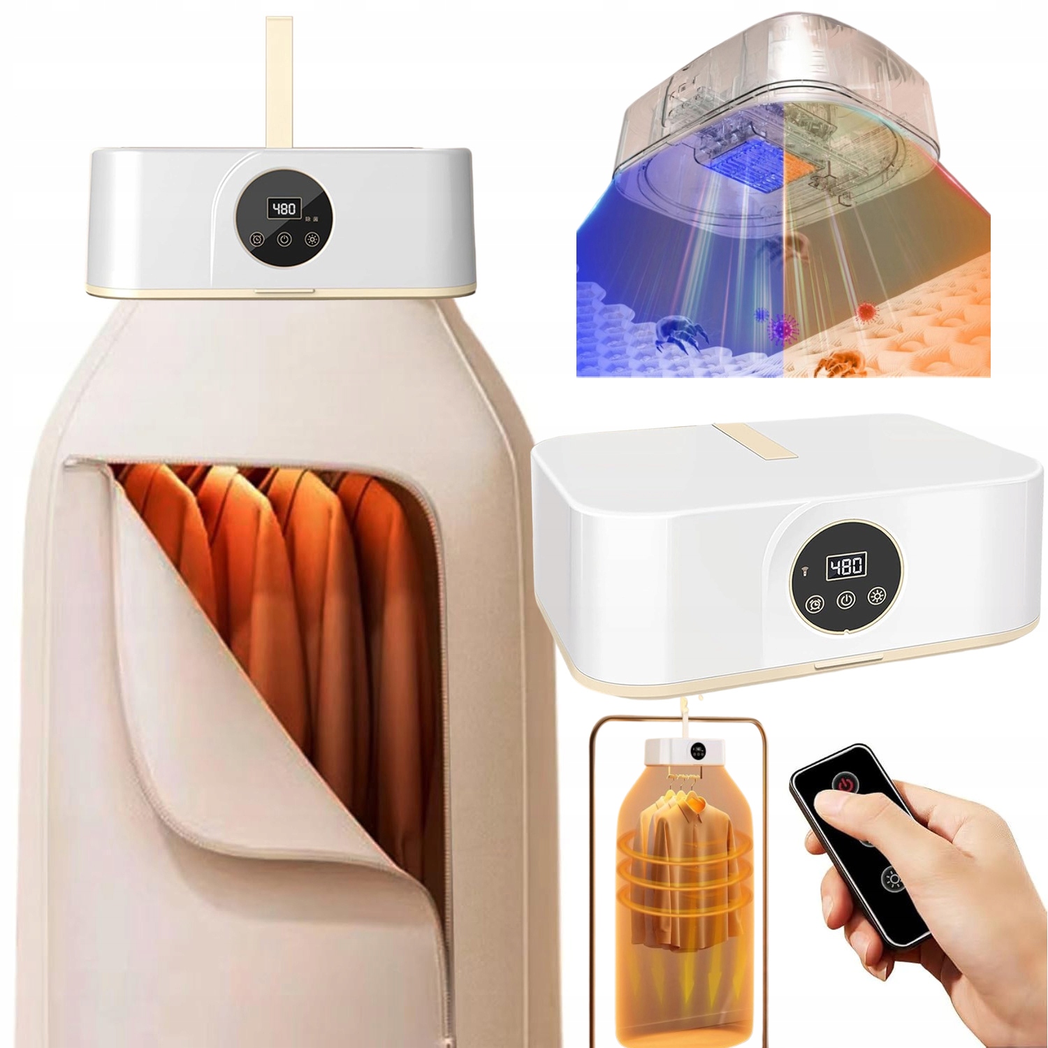 Levně Oblečení Sušák Elektrická Sušák Pro Skládací Sušák Přenosná 600 W