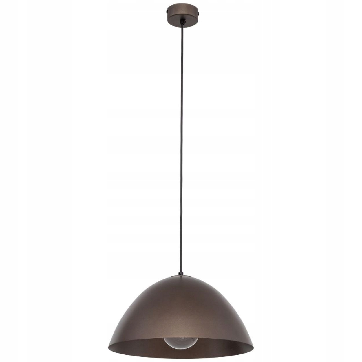 Závesná lampa Faro hnedá 1xE27 34 cm Rustikálna Do Kuchyne IP20