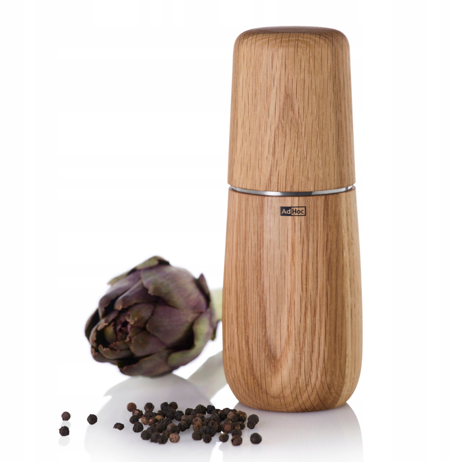 Ručný mlynček Adhoc drevo 20 g prírodné, odtiene hnedej a béžovej, odtiene